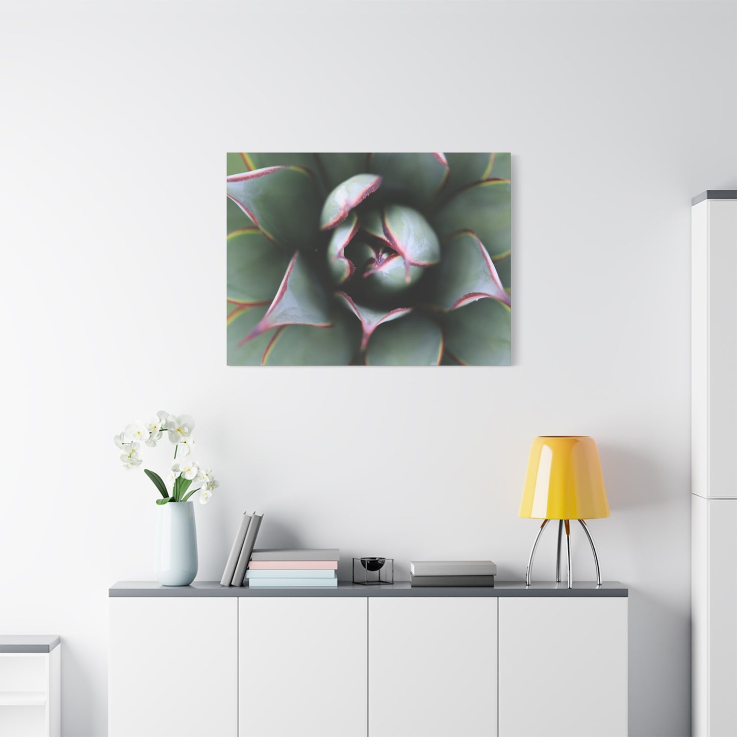 Emerald Spiral - Unique Frameless Canvas Wall Art