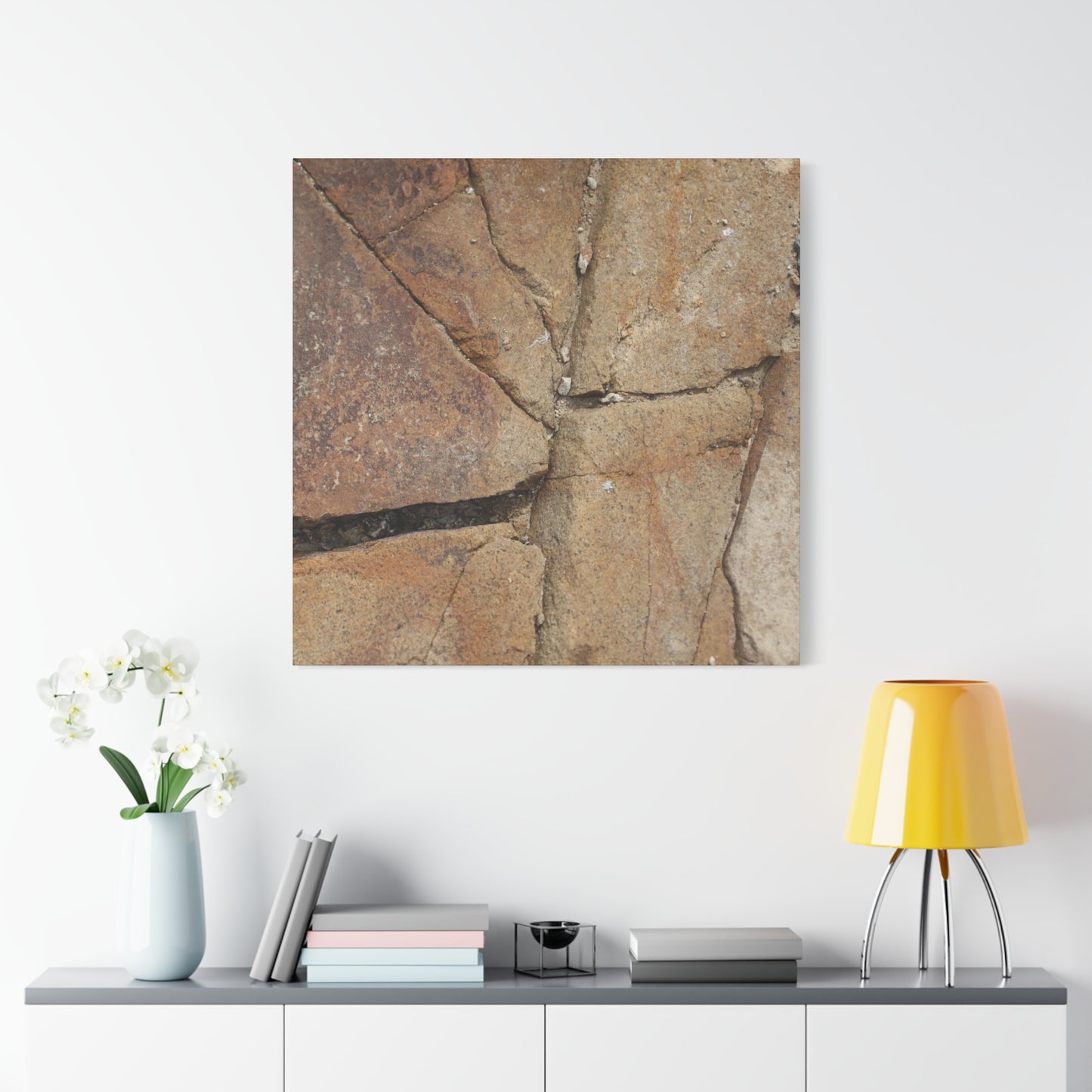Cracked Earth's Canvas - Unique Frameless Canvas Wall Art