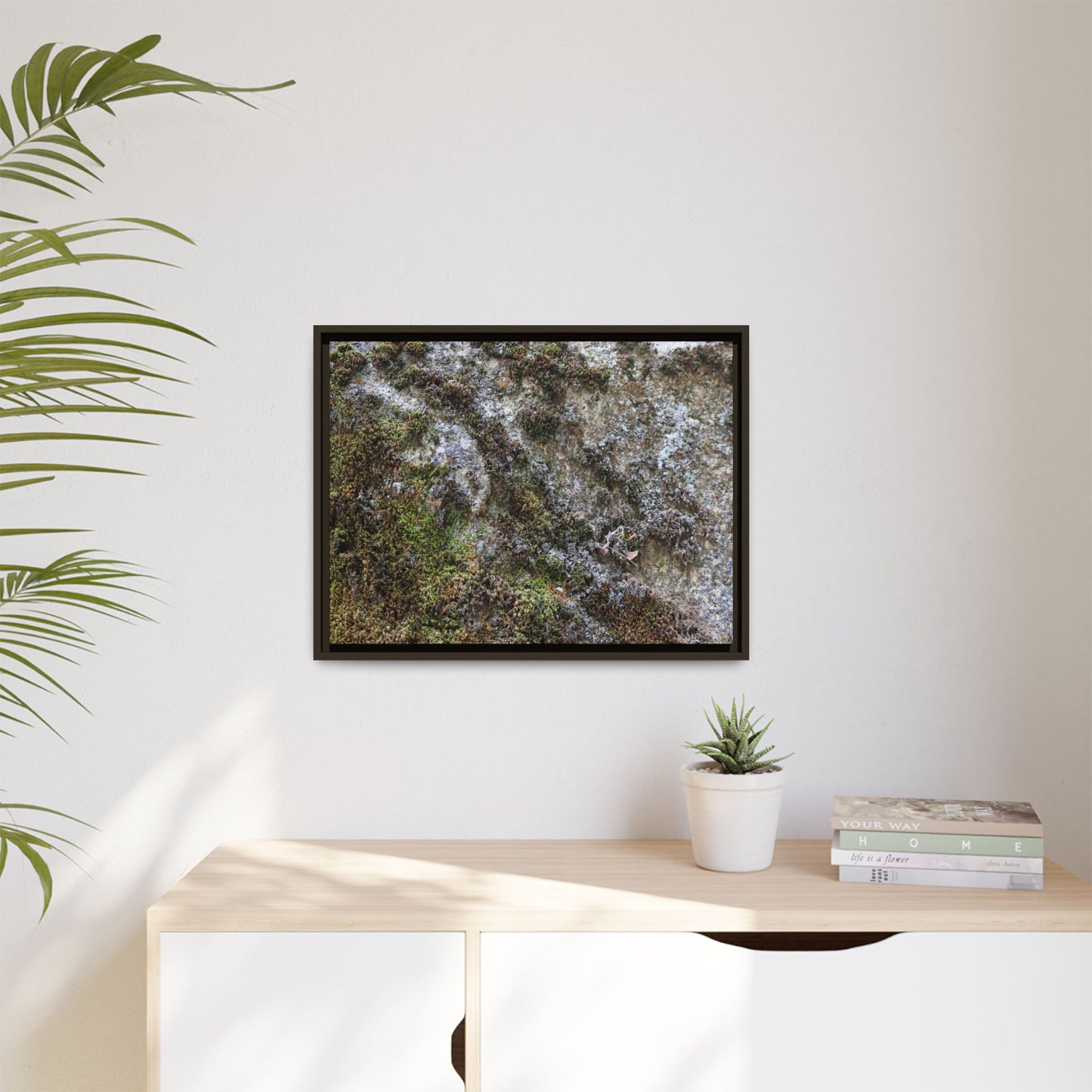 Mossy Whispers - Unique Stretched Canvas Wall Art
