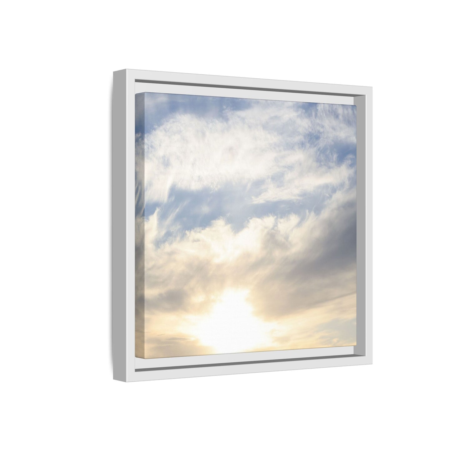 Sky's Ethereal Whisper - Unique Stretched Canvas Wall Art