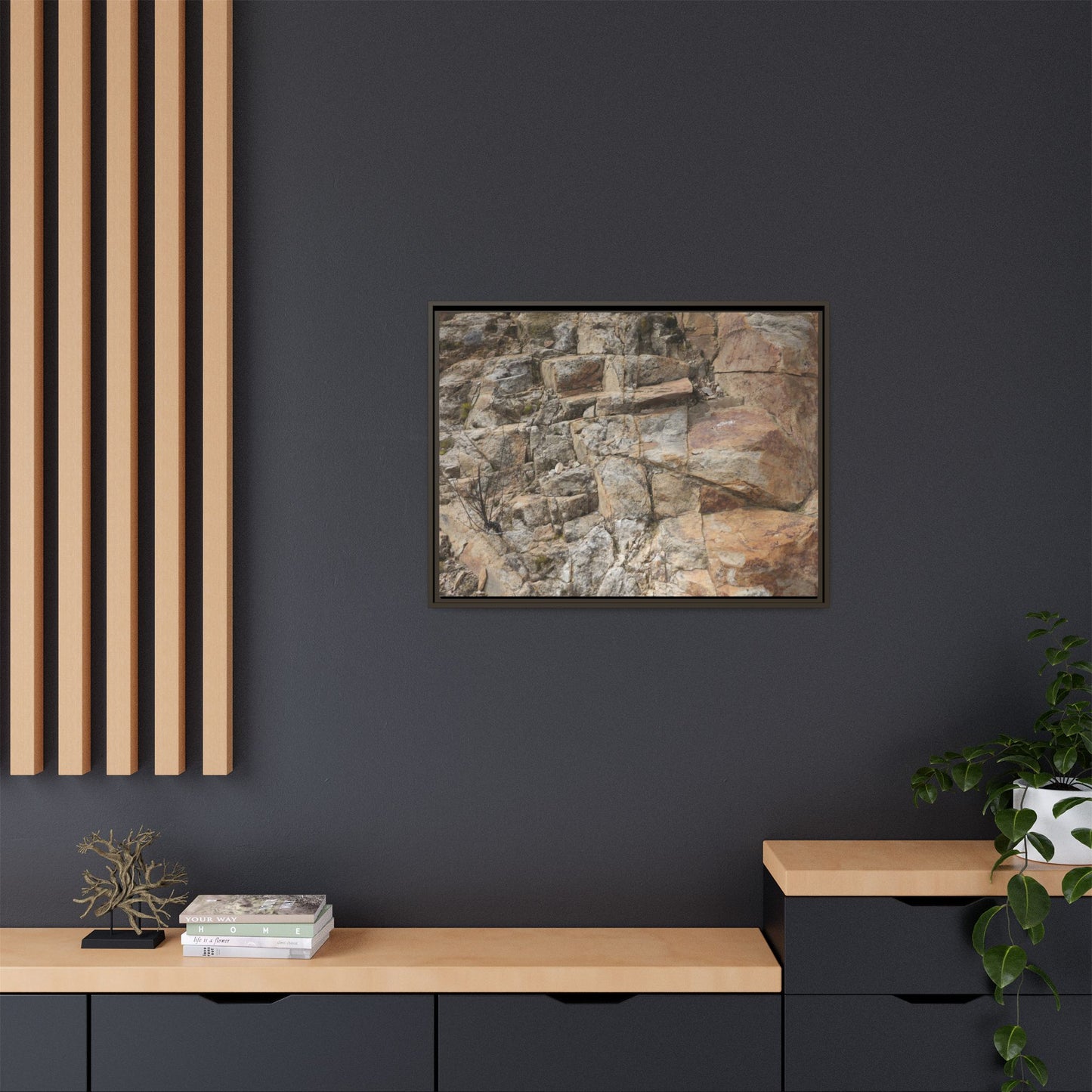 Sandstone Symphony - Unique Stretched Canvas Wall Art