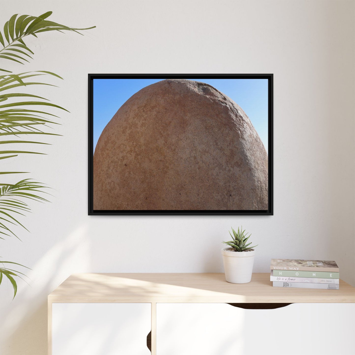 Stone Sphere - Unique Stretched Canvas Wall Art