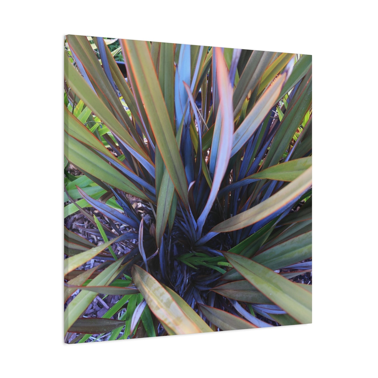 Twisted Blades of Verdant Symphony - Unique Frameless Canvas Wall Art