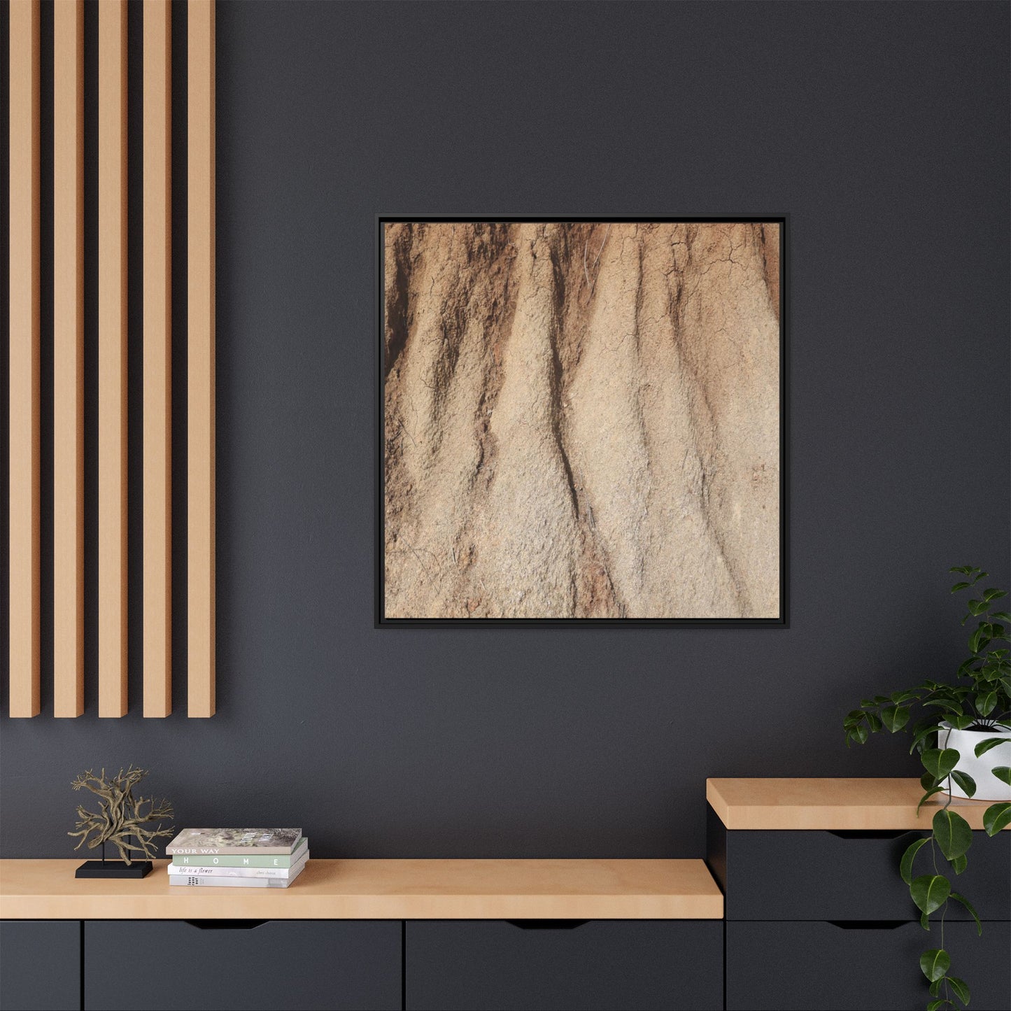 Eroded Canyon Walls - Unique Stretched Canvas Wall Art