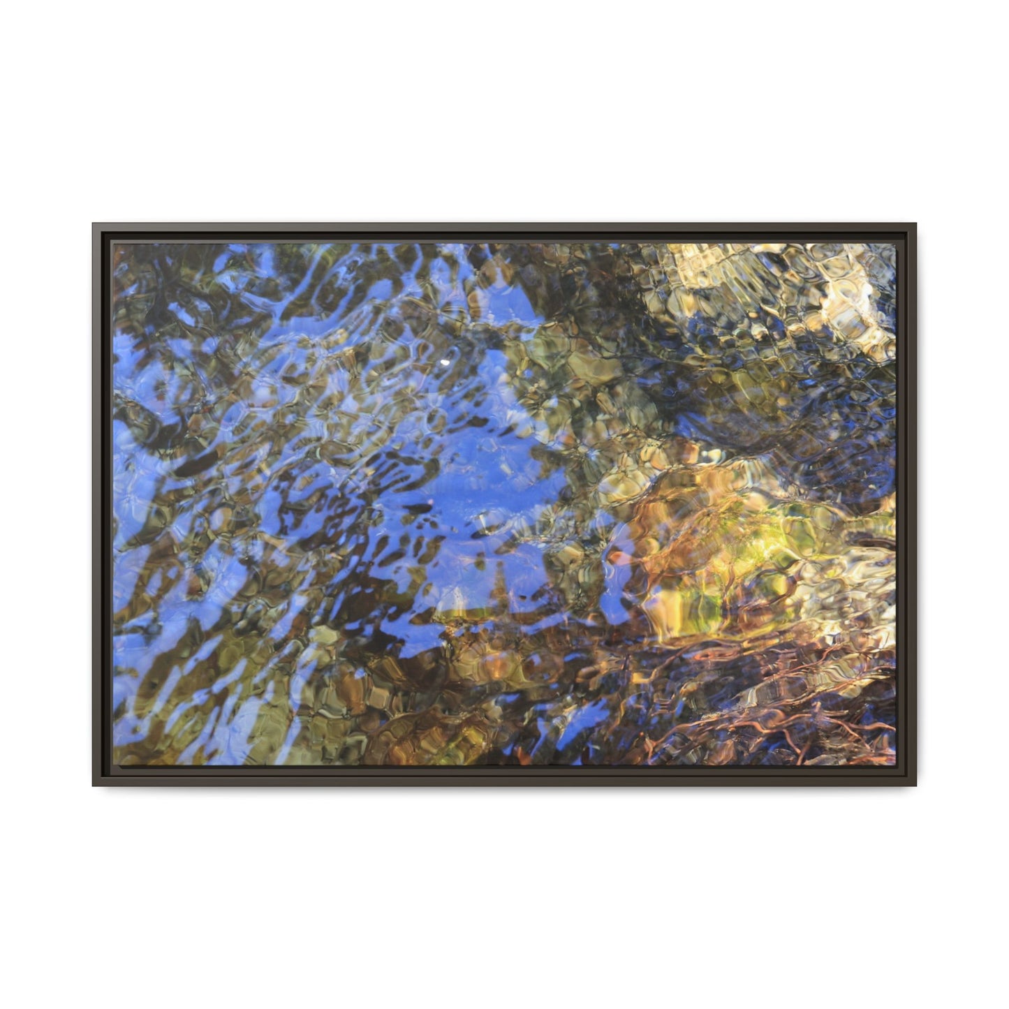 Watery Kaleidoscope - Unique Stretched Canvas Wall Art