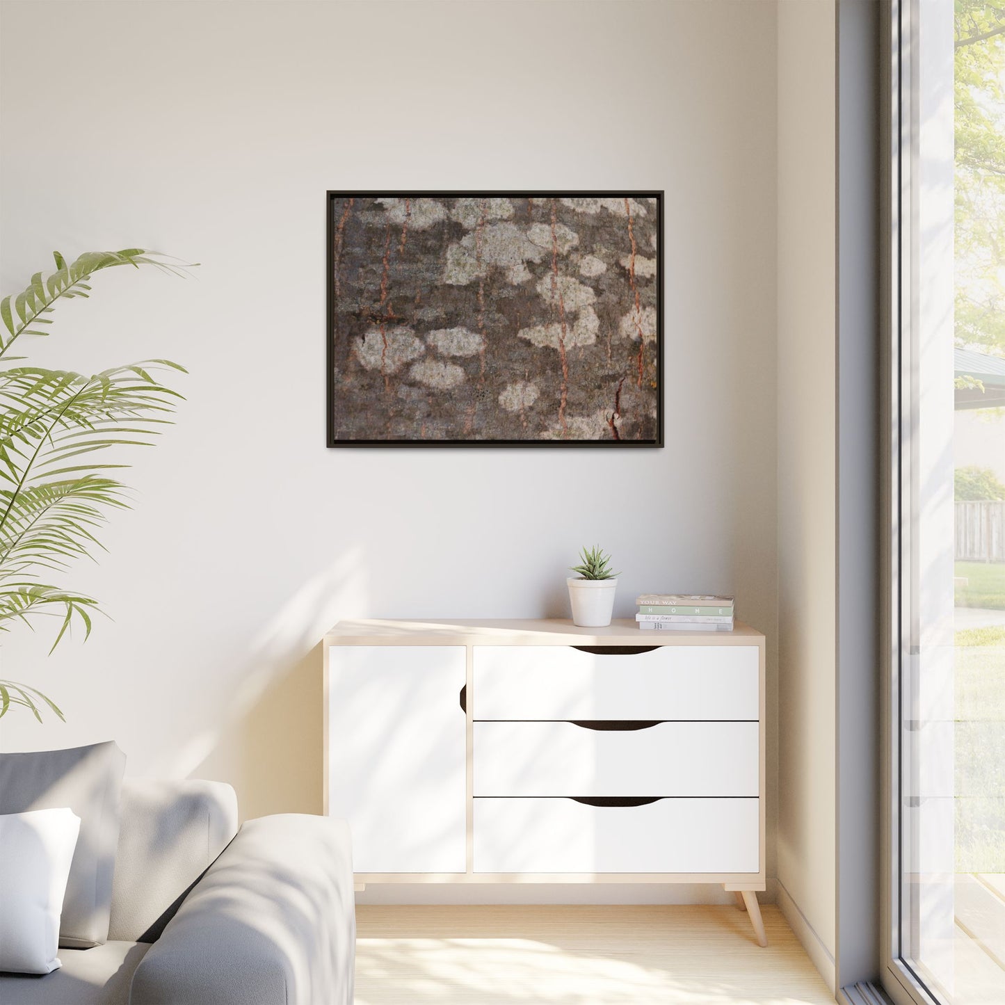 Lichen's Legacy - Unique Stretched Canvas Wall Art