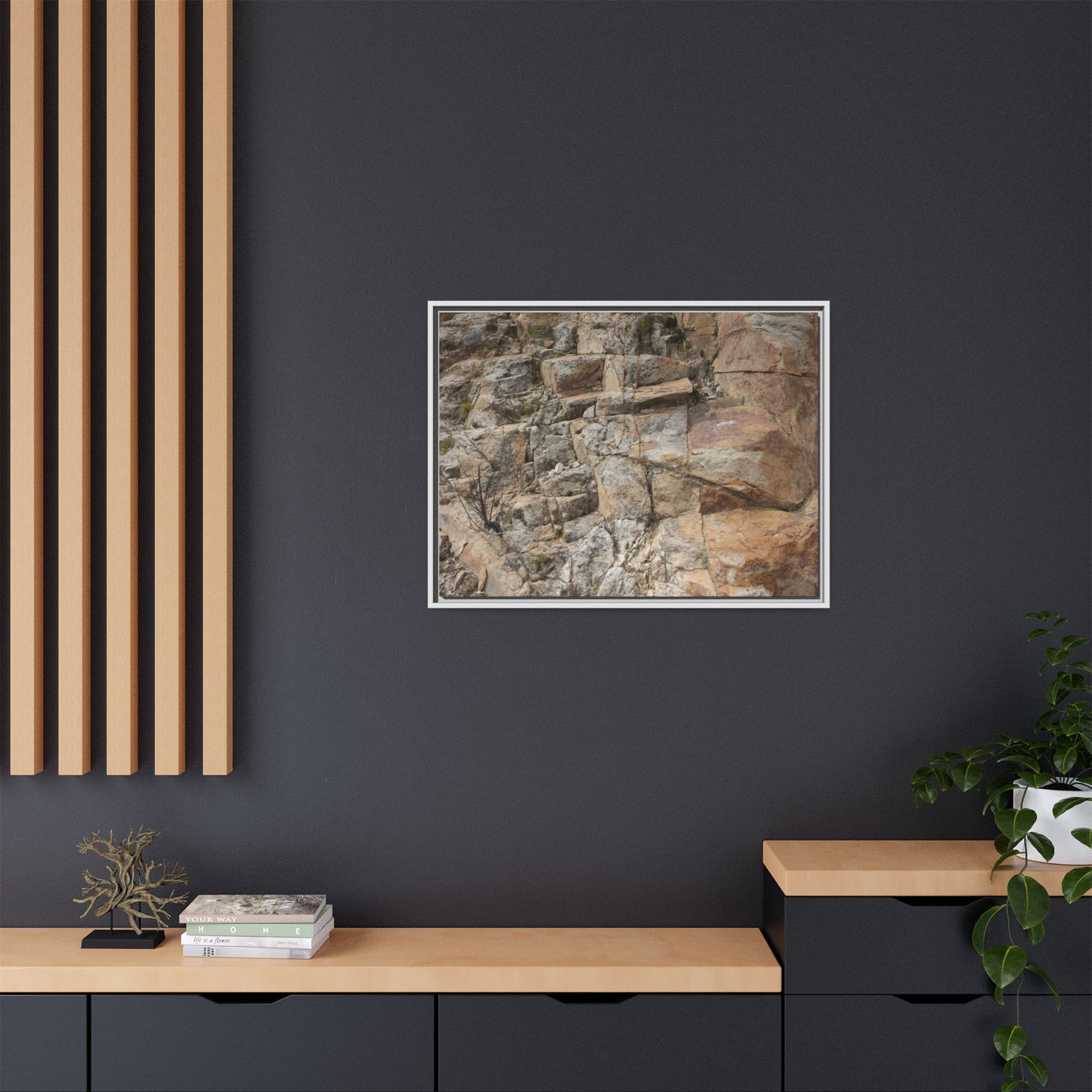 Sandstone Symphony - Unique Stretched Canvas Wall Art