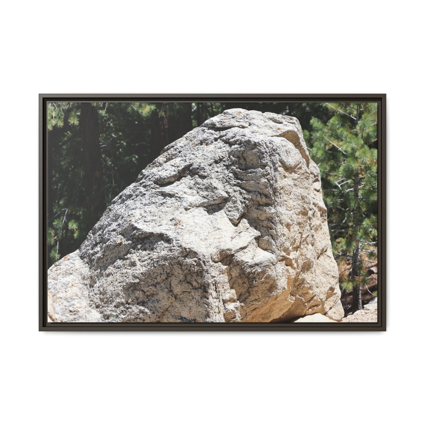 Stone's Silent Whisper - Unique Stretched Canvas Wall Art