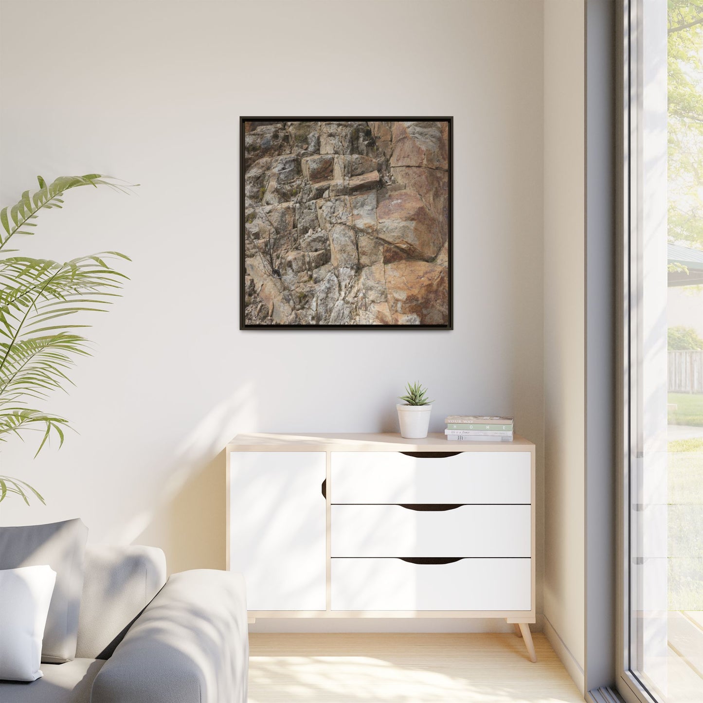 Sandstone Symphony - Unique Stretched Canvas Wall Art