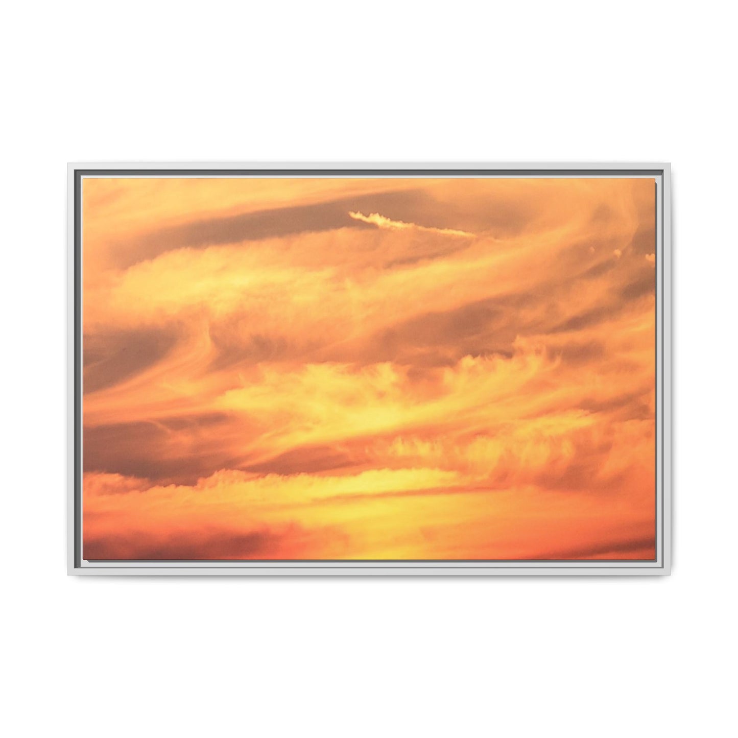 Burning Skies - Unique Stretched Canvas Wall Art