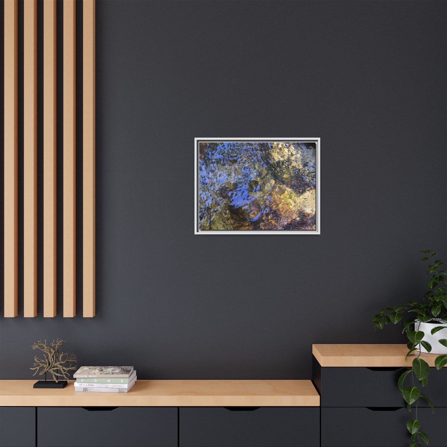 Aquatic Kaleidoscope - Unique Stretched Canvas Wall Art