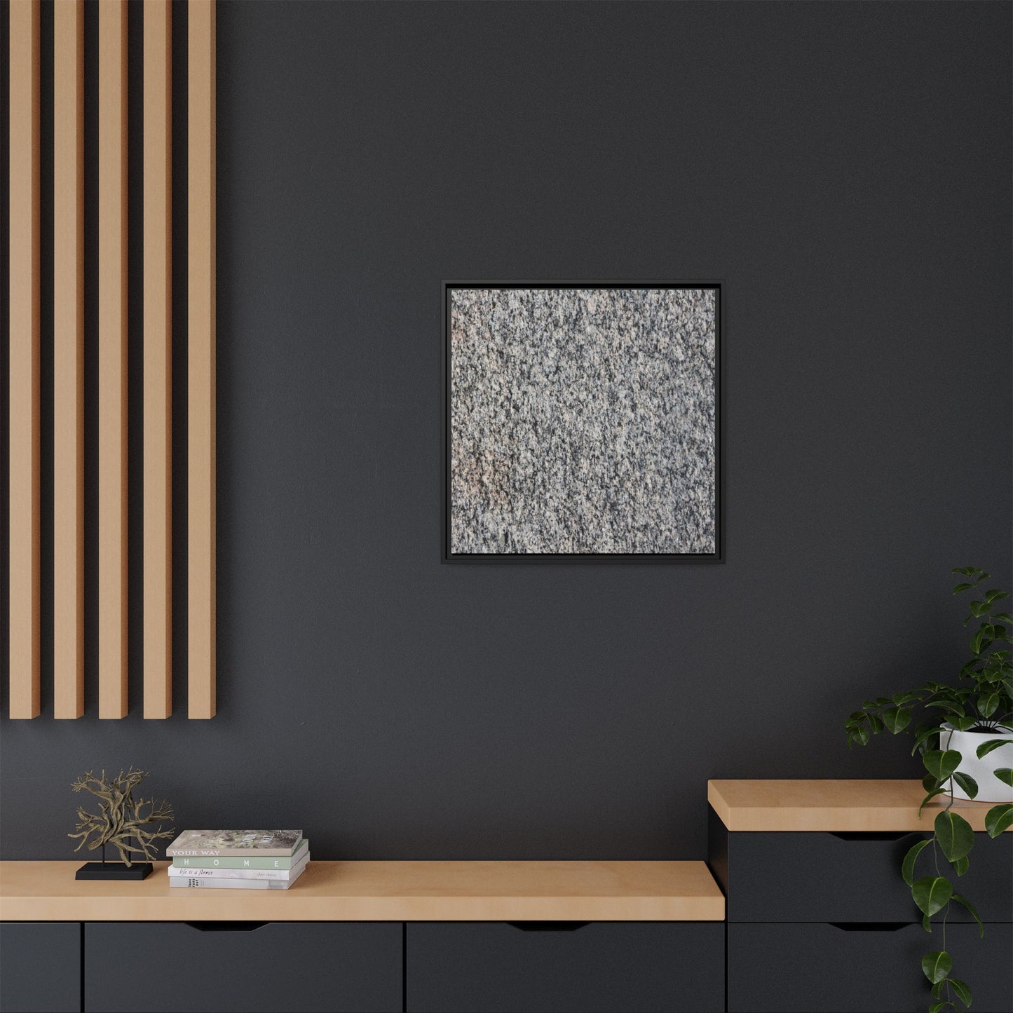 Crystalline Fusion - Unique Stretched Canvas Wall Art