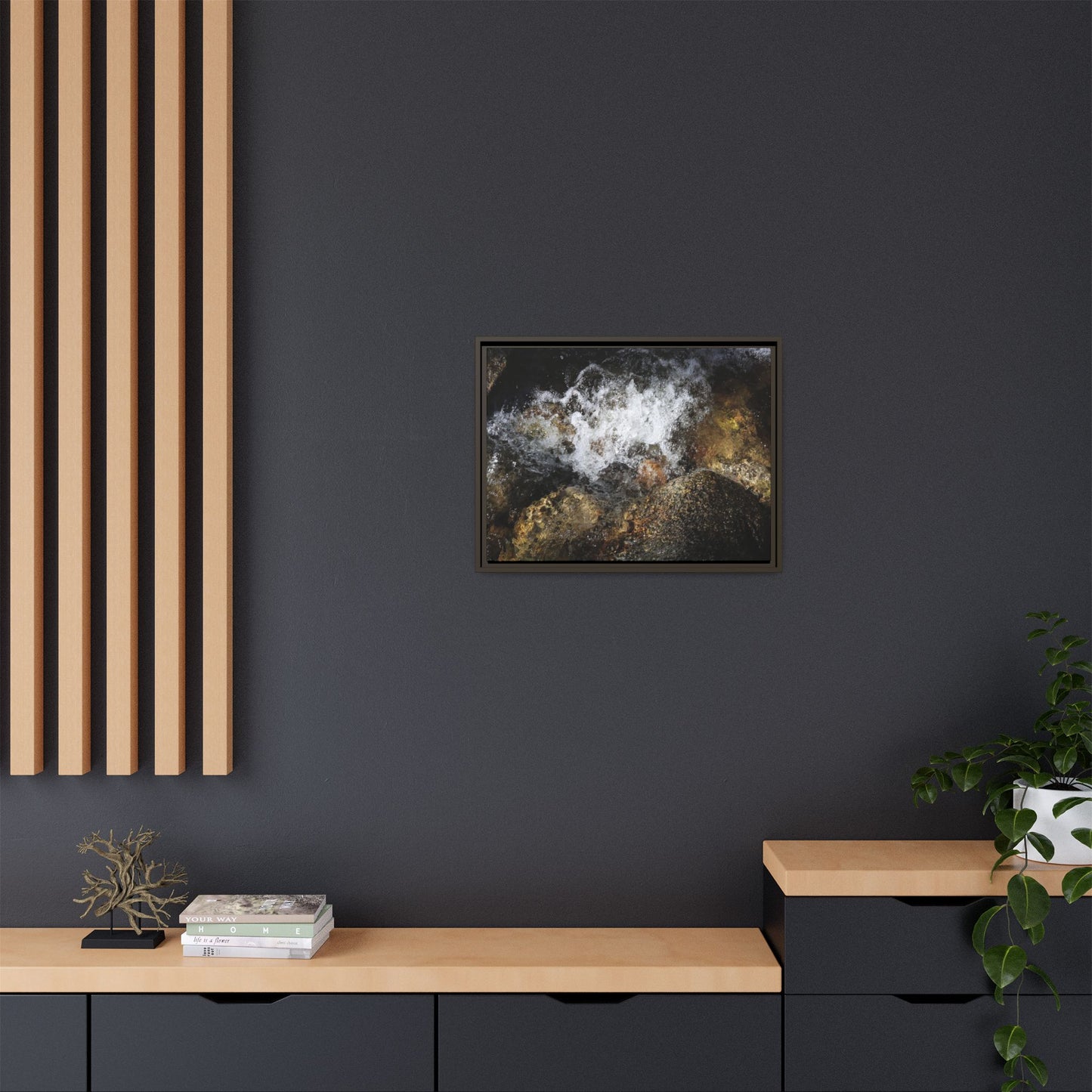 Cascading Momentum - Unique Stretched Canvas Wall Art