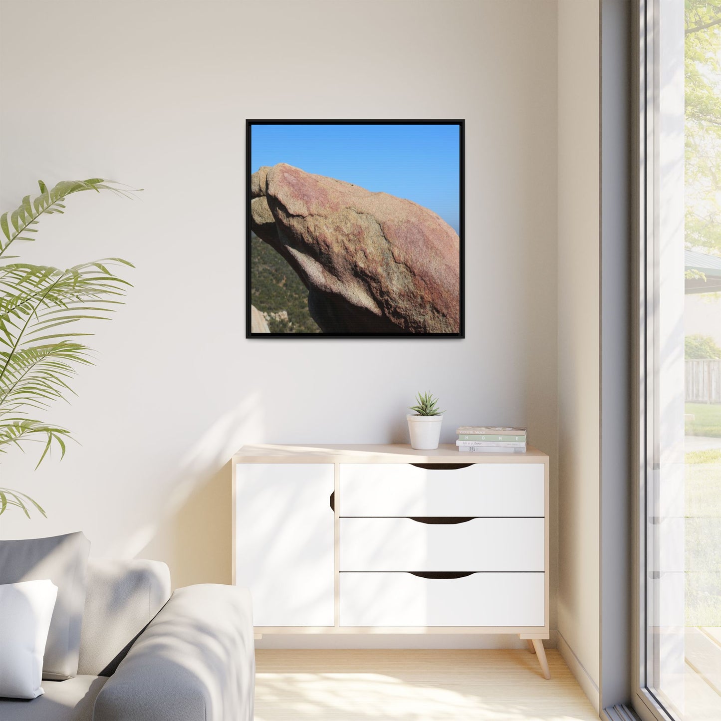 Sleeping Stone - Unique Stretched Canvas Wall Art