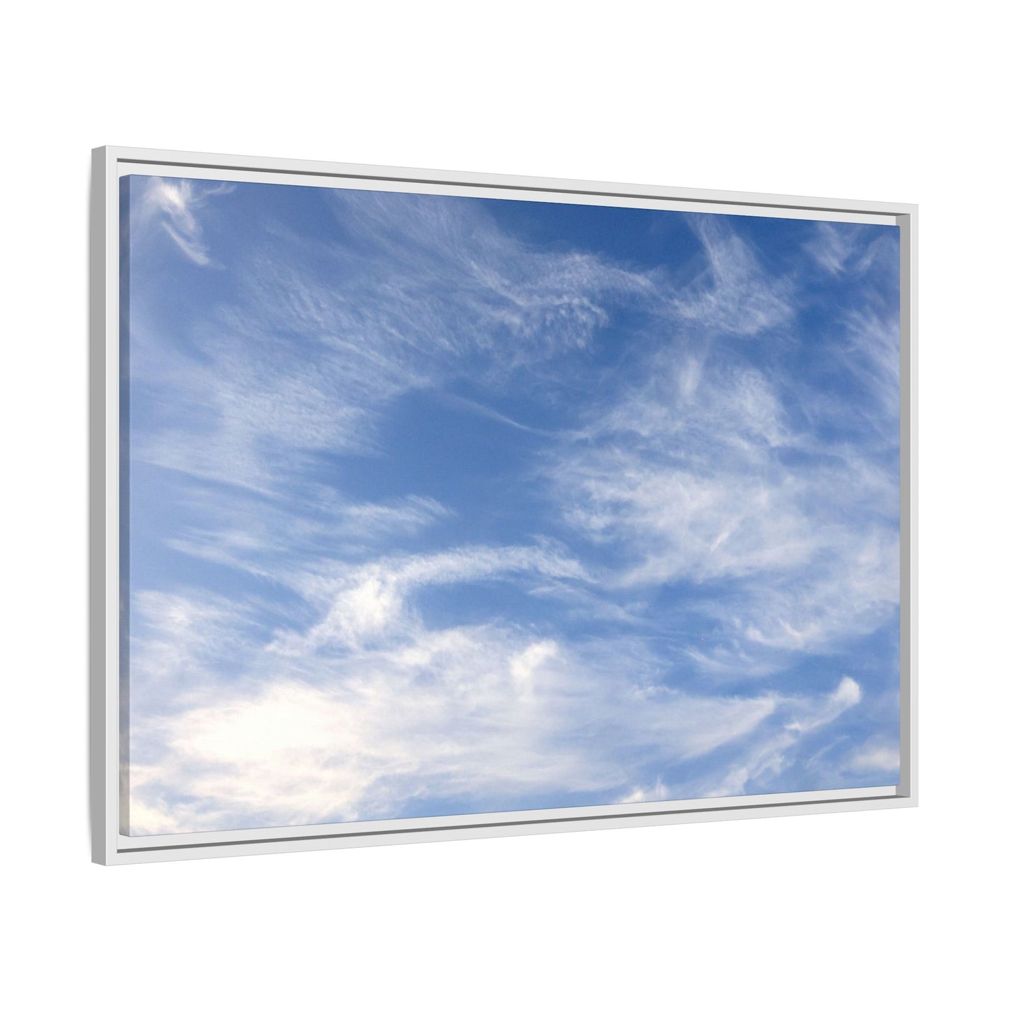 Ethereal Blue Tapestry - Unique Stretched Canvas Wall Art