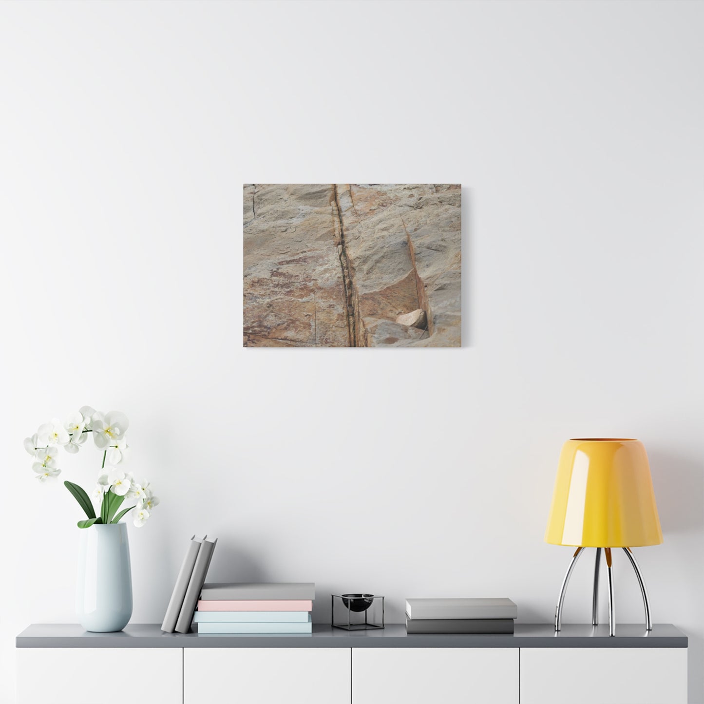 Cracked Canvas of Time - Unique Frameless Canvas Wall Art