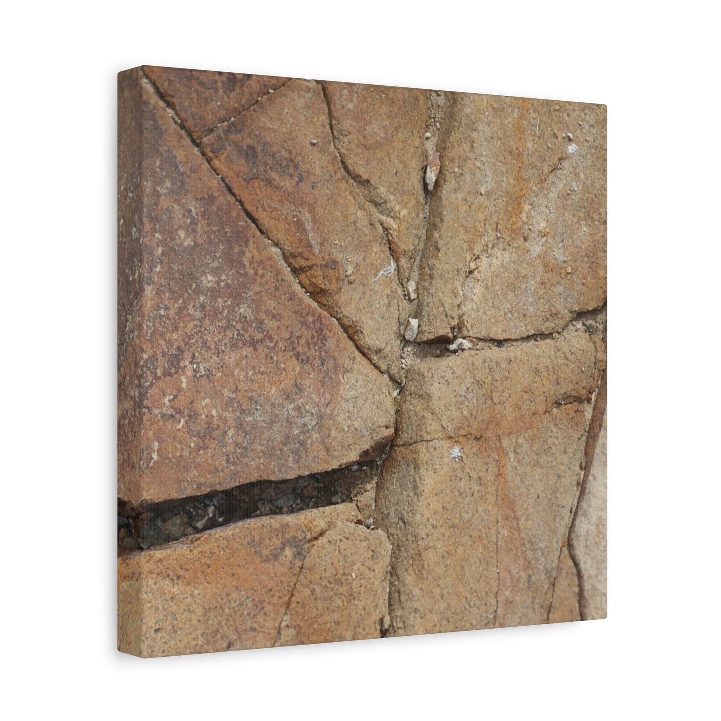 Cracked Earth's Canvas - Unique Frameless Canvas Wall Art