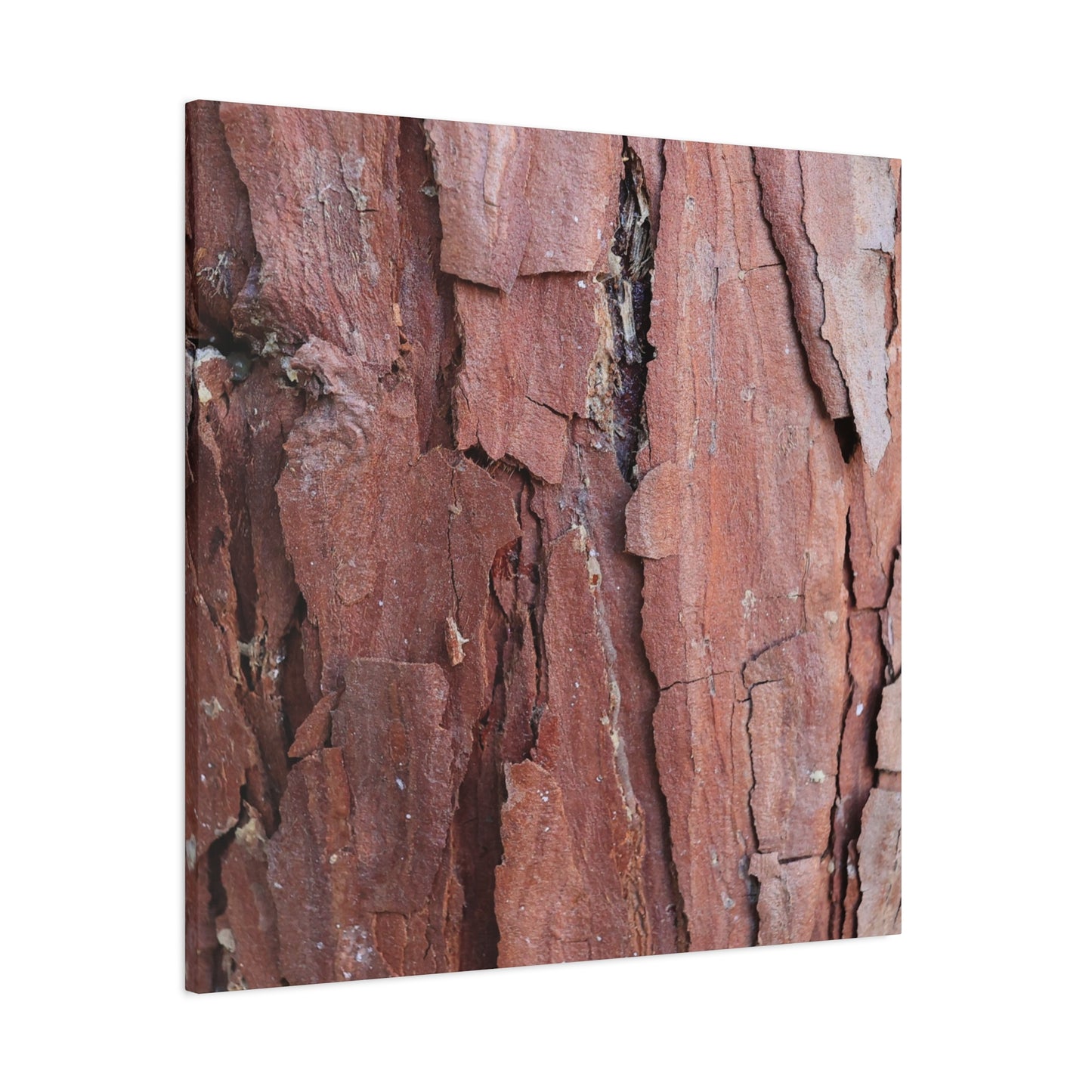 Crimson Fissures - Unique Frameless Canvas Wall Art