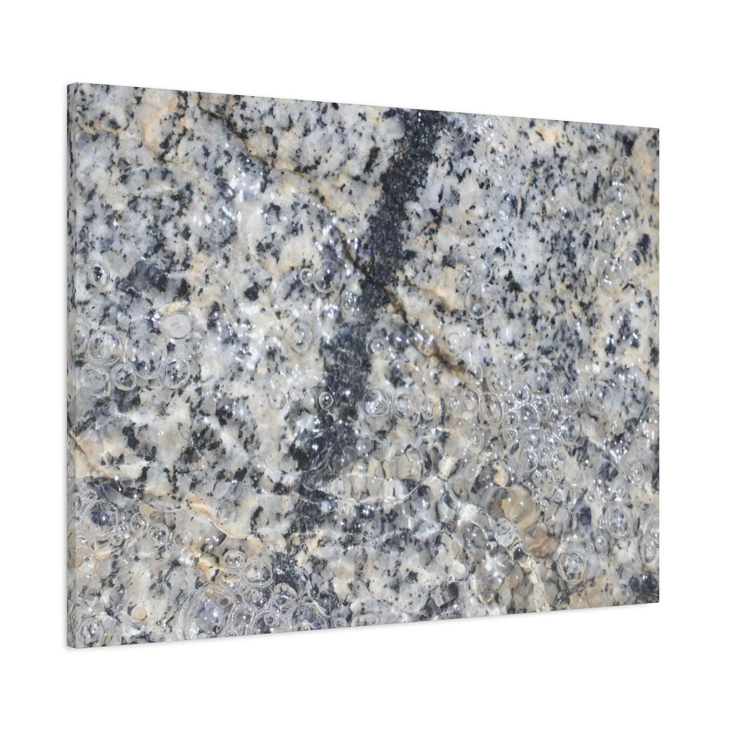 Crystalline Bubbles - Unique Frameless Canvas Wall Art