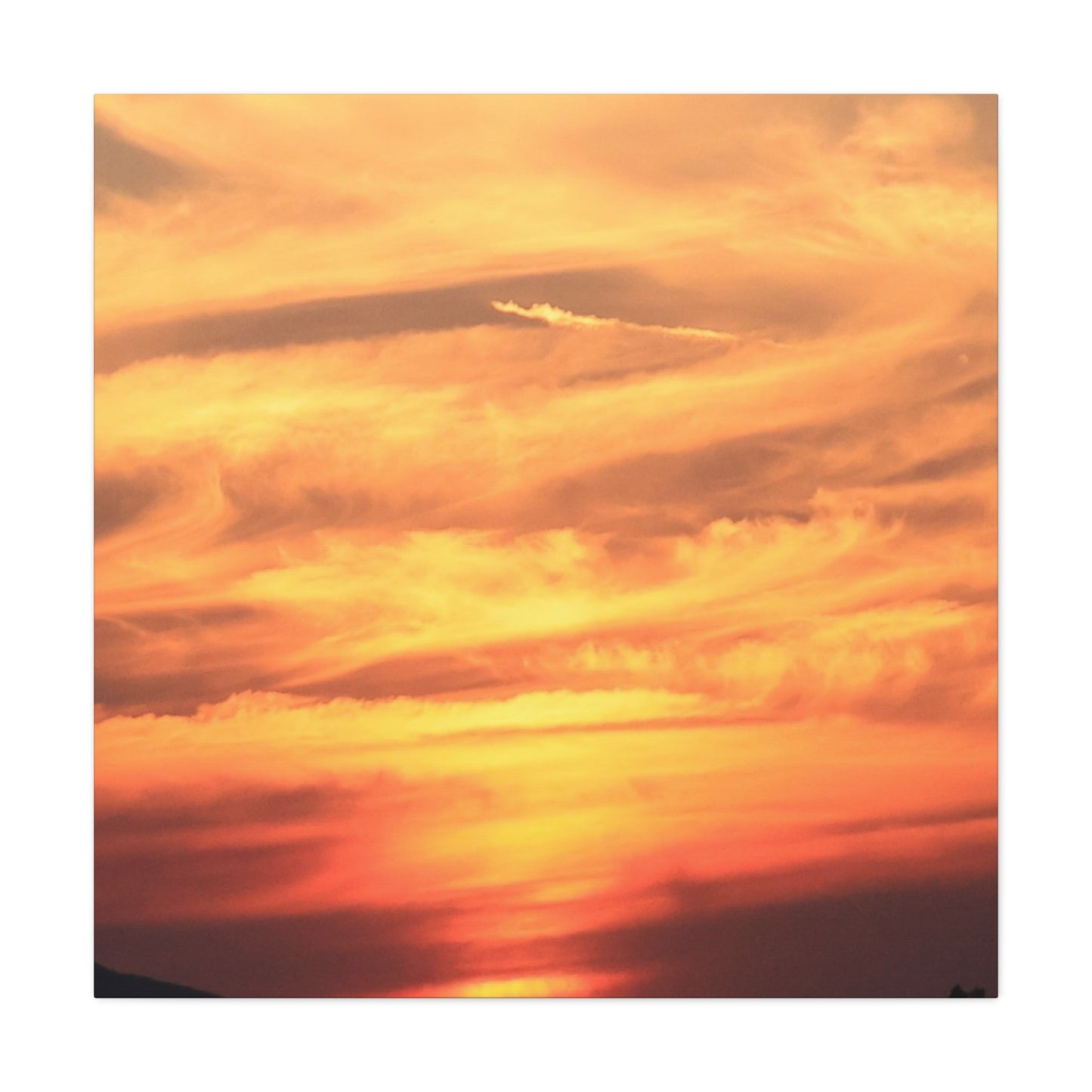 Golden Whispers - Unique Frameless Canvas Wall Art