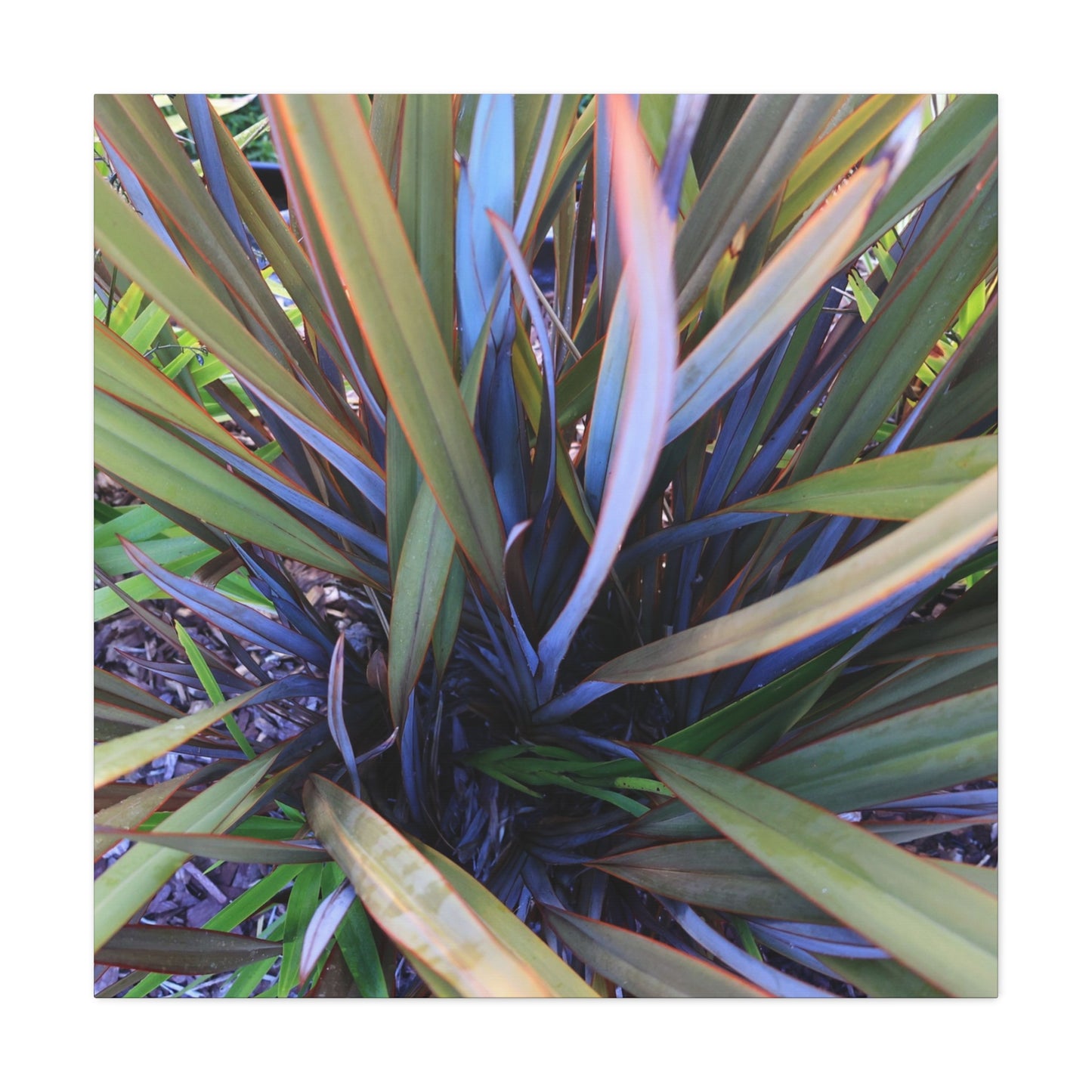 Twisted Blades of Verdant Symphony - Unique Frameless Canvas Wall Art