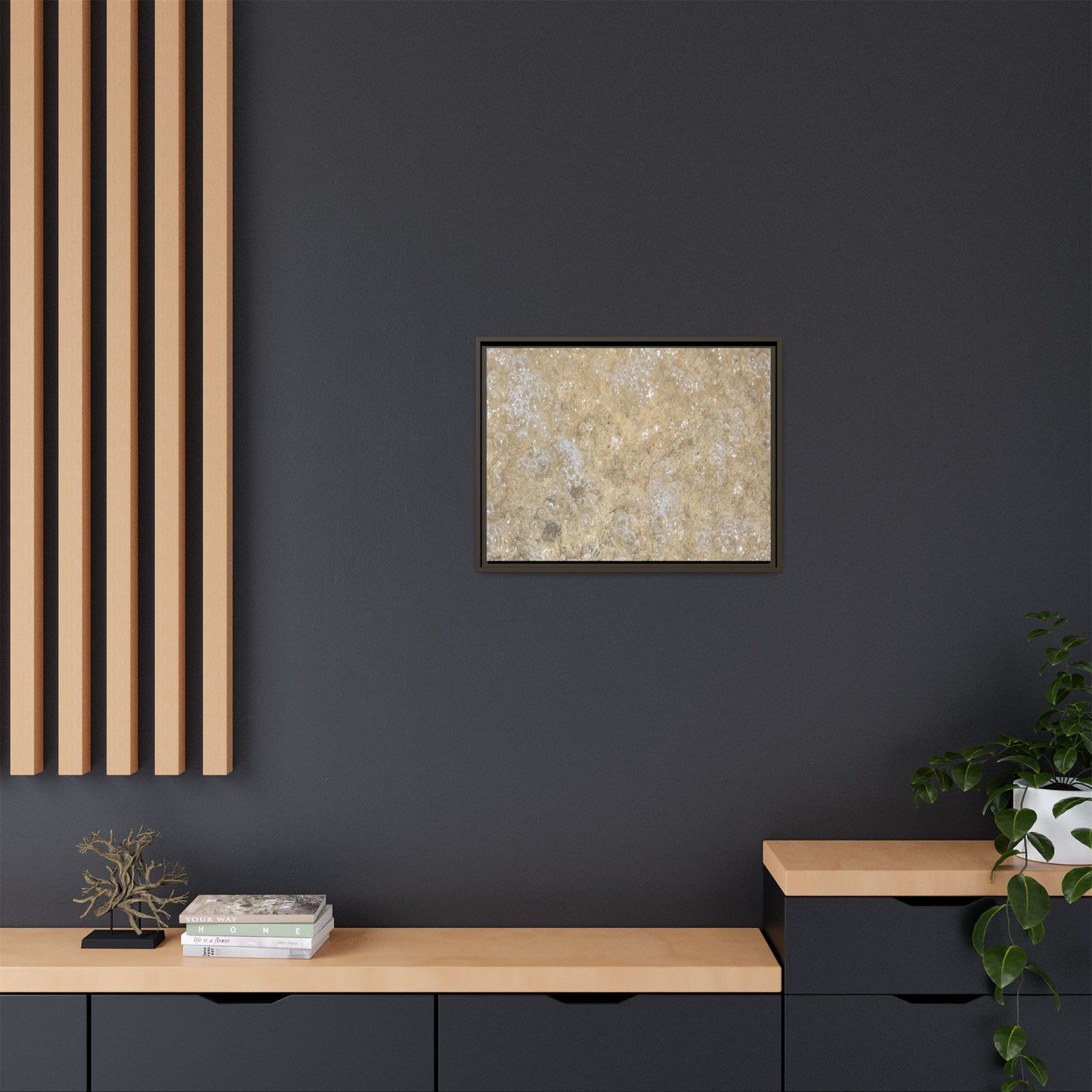 Bubbling Sand - Unique Stretched Canvas Wall Art
