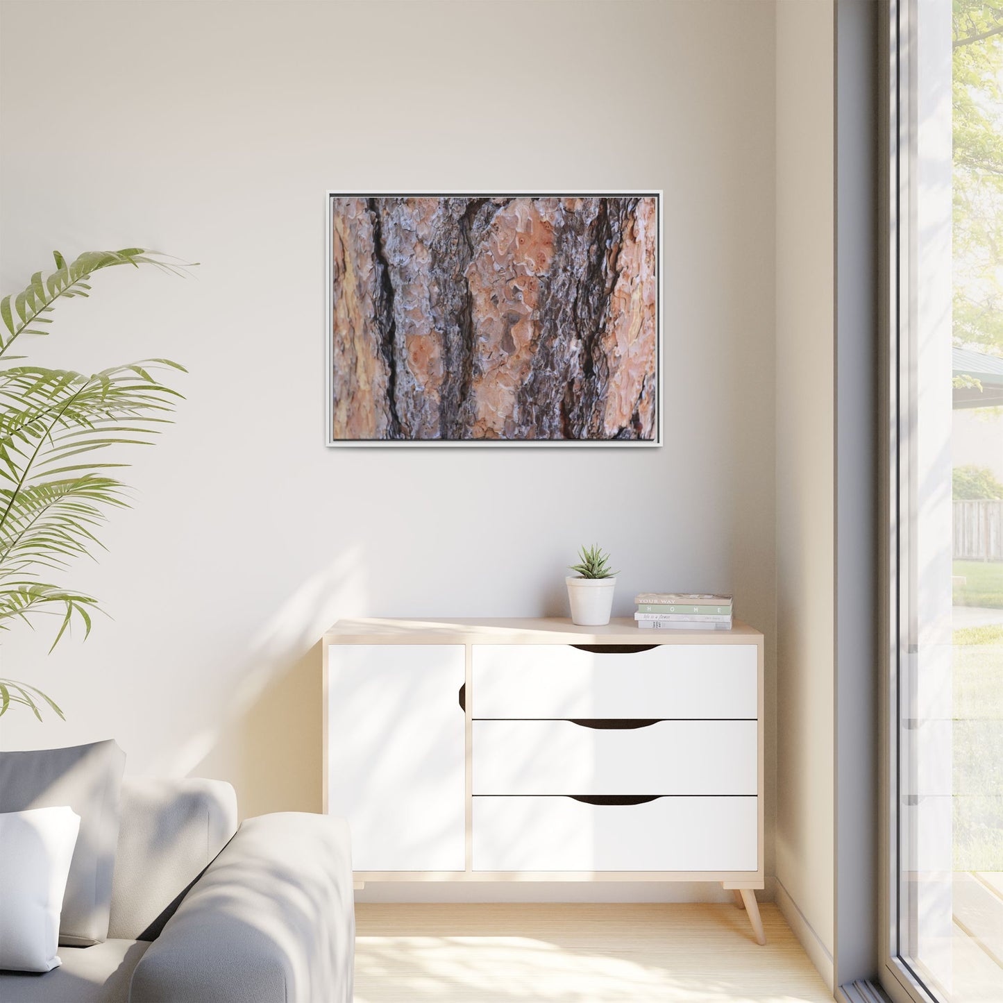 Earthy Embrace - Unique Stretched Canvas Wall Art