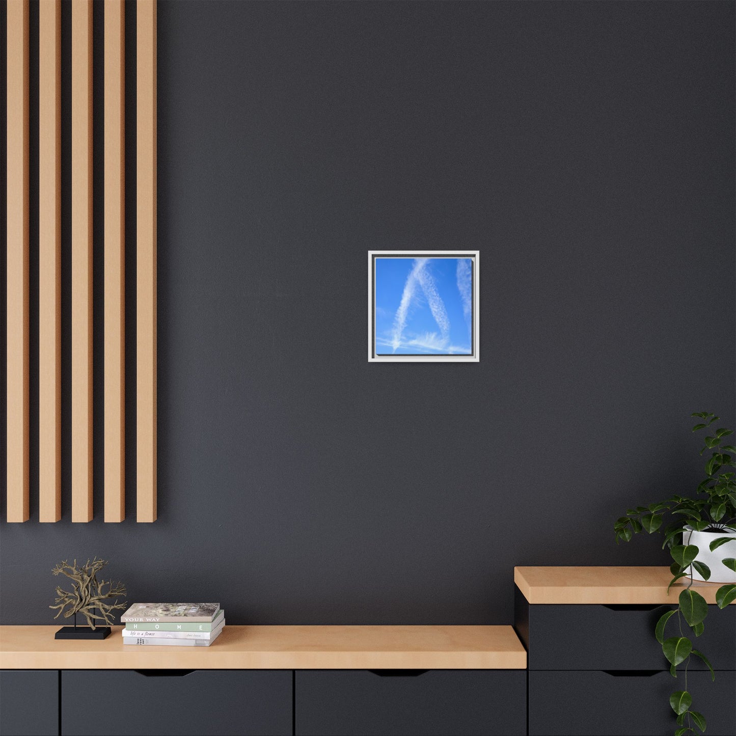 Skyward Whispers - Unique Stretched Canvas Wall Art