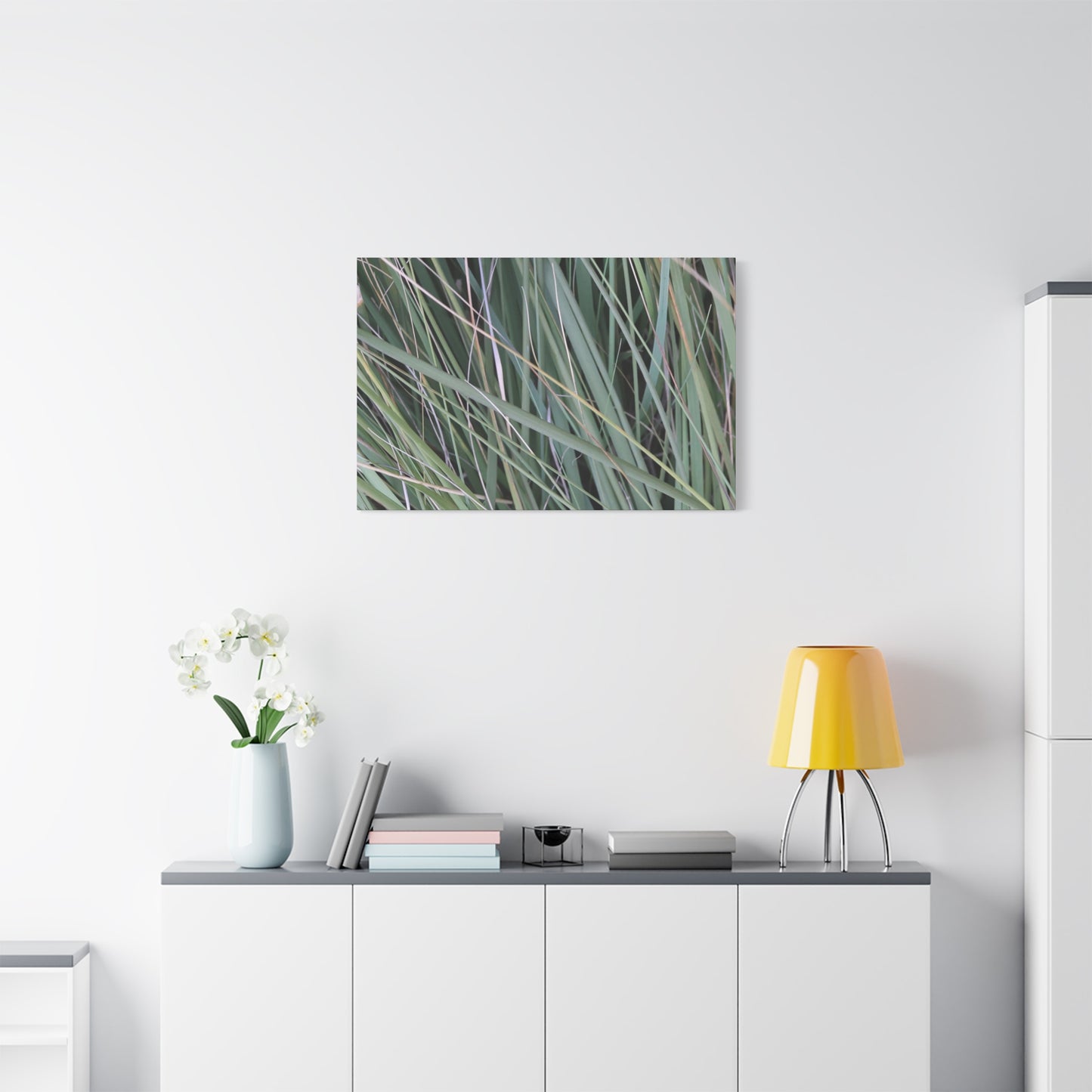 Whispers of Green - Unique Frameless Canvas Wall Art