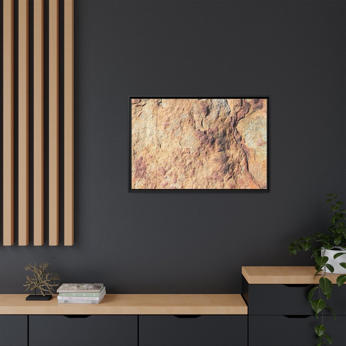 Fractal Stone - Unique Stretched Canvas Wall Art