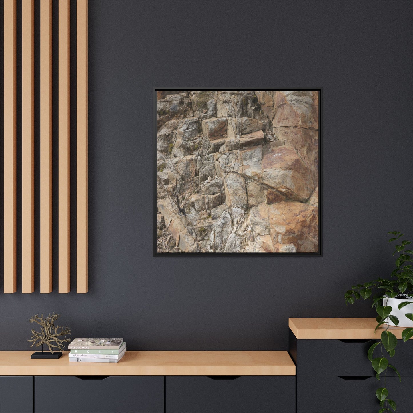 Sandstone Symphony - Unique Stretched Canvas Wall Art
