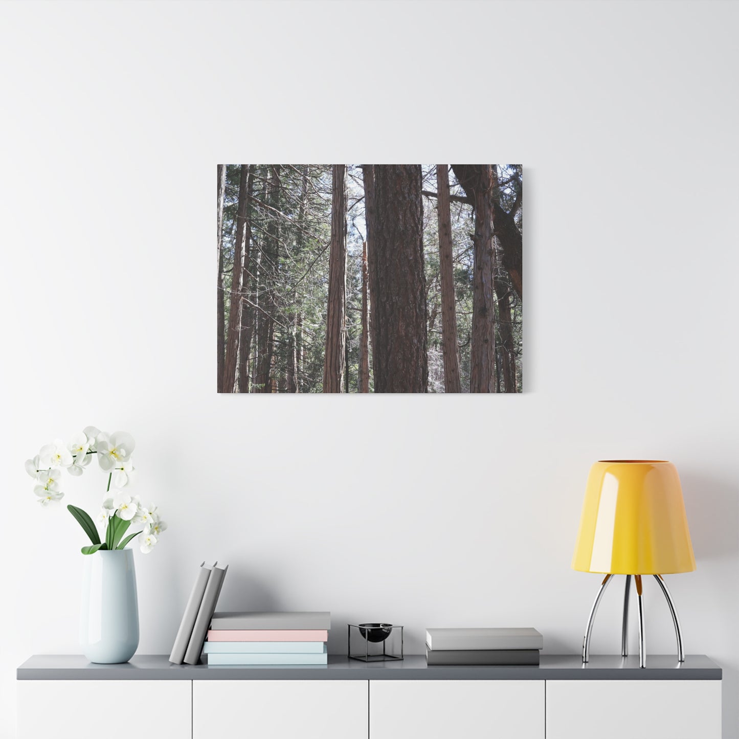 Vertical Sentinels - Unique Frameless Canvas Wall Art