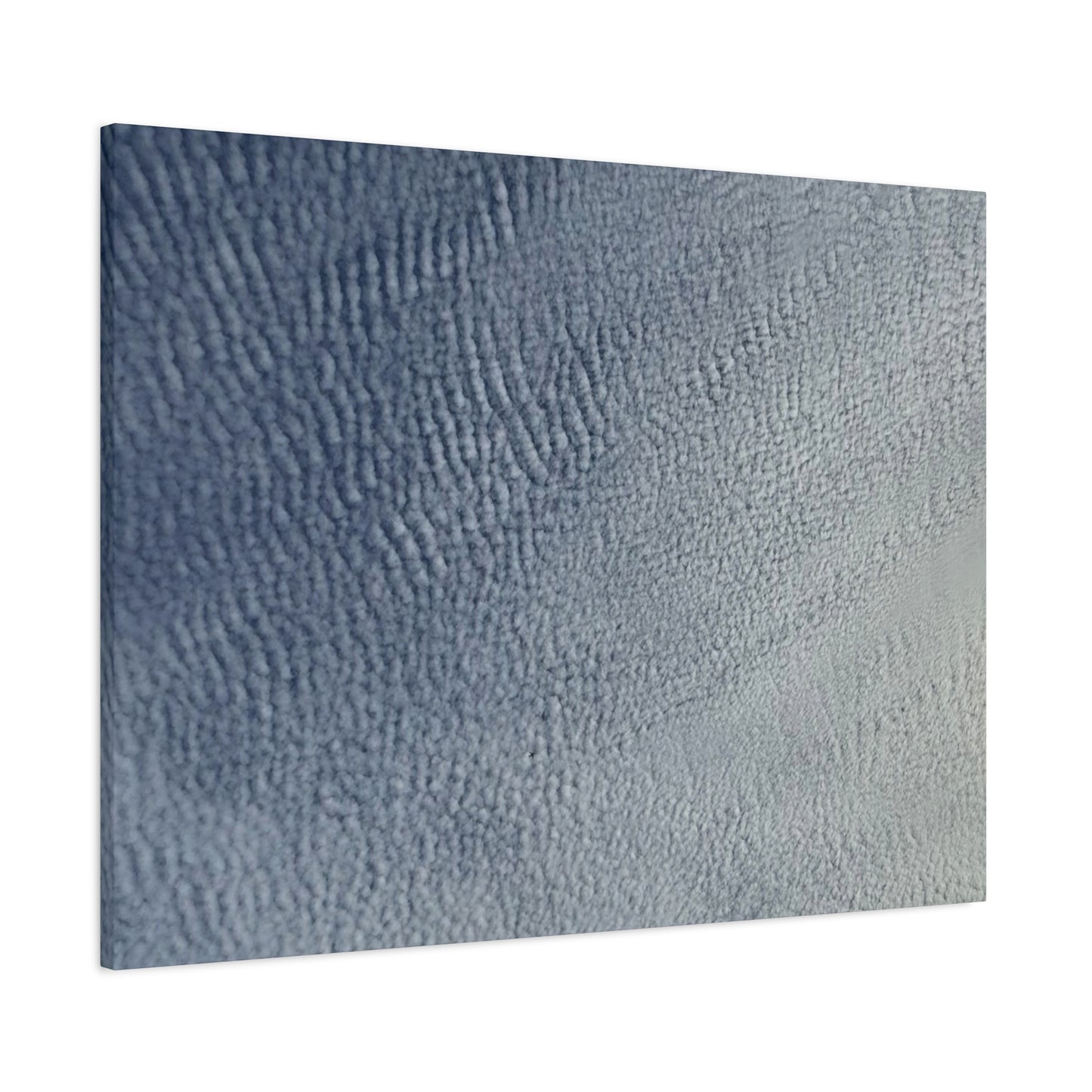 Undulating Whispers of Cerulean - Unique Frameless Canvas Wall Art
