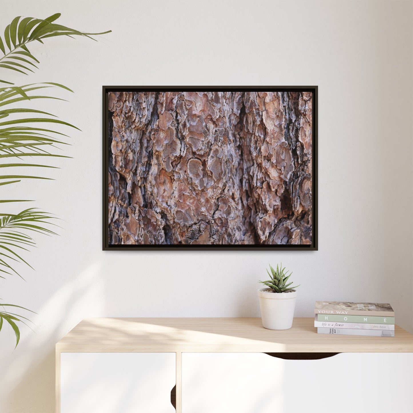 Woody Layers - Unique Stretched Canvas Wall Art