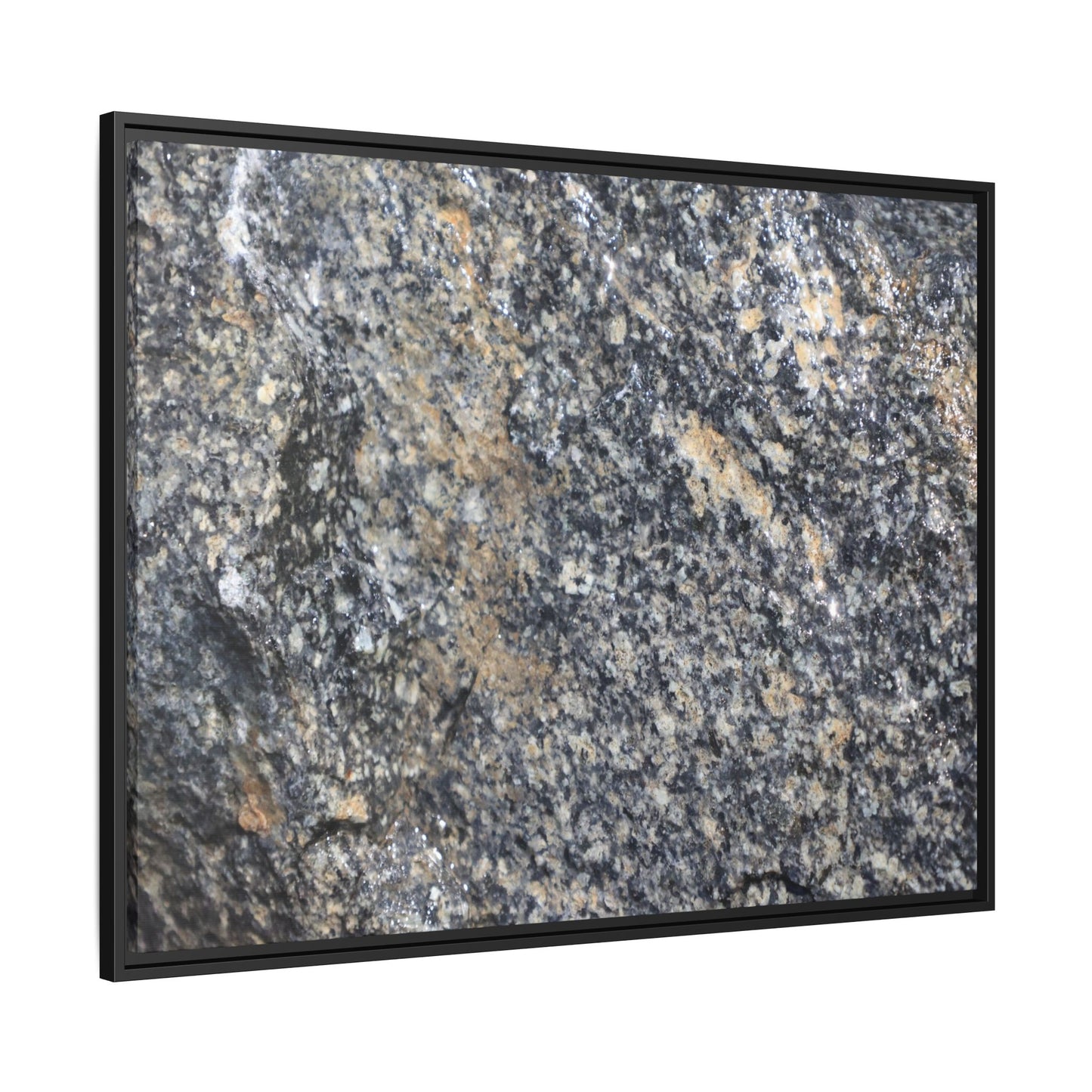 Crystalline Echoes - Unique Stretched Canvas Wall Art