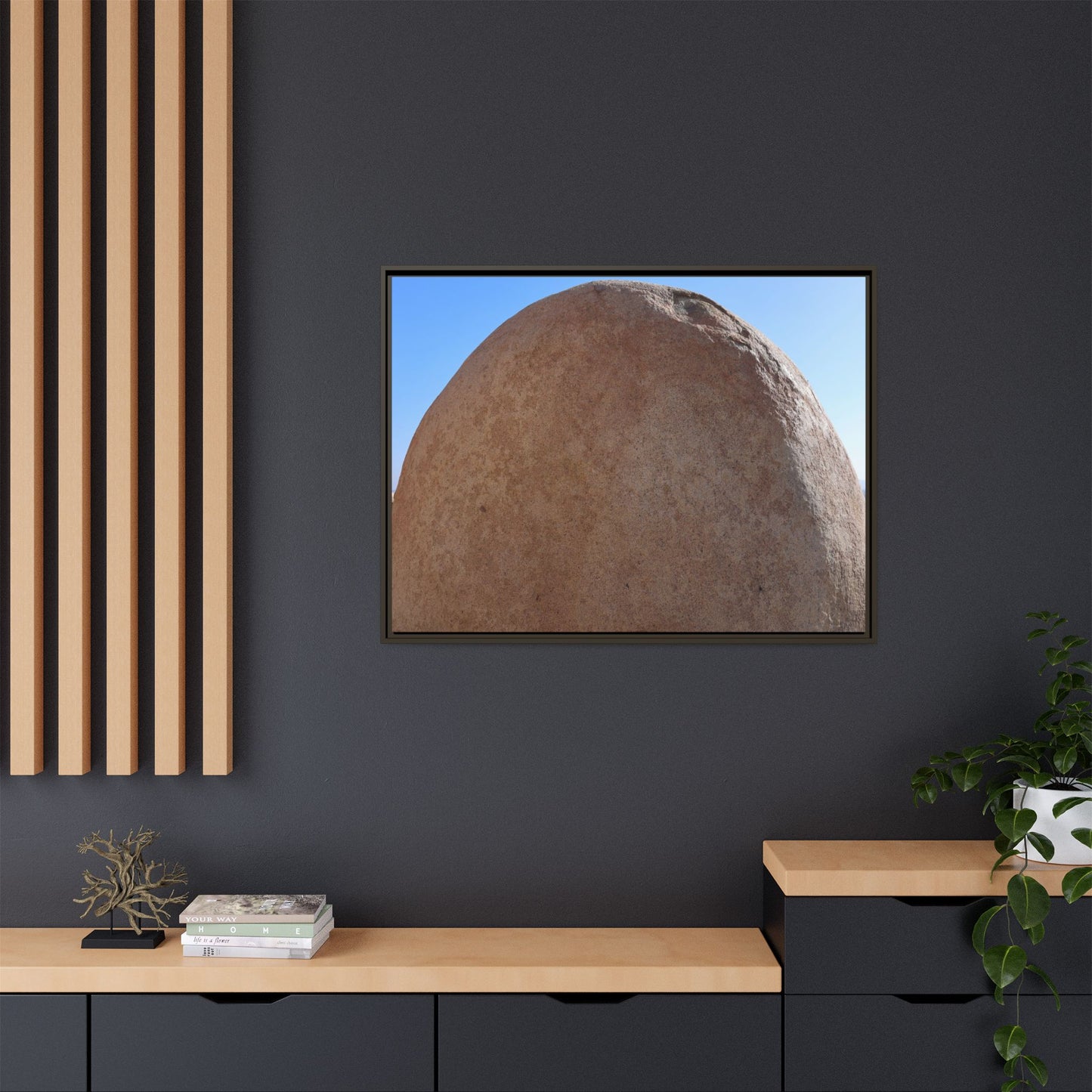 Stone Sphere - Unique Stretched Canvas Wall Art
