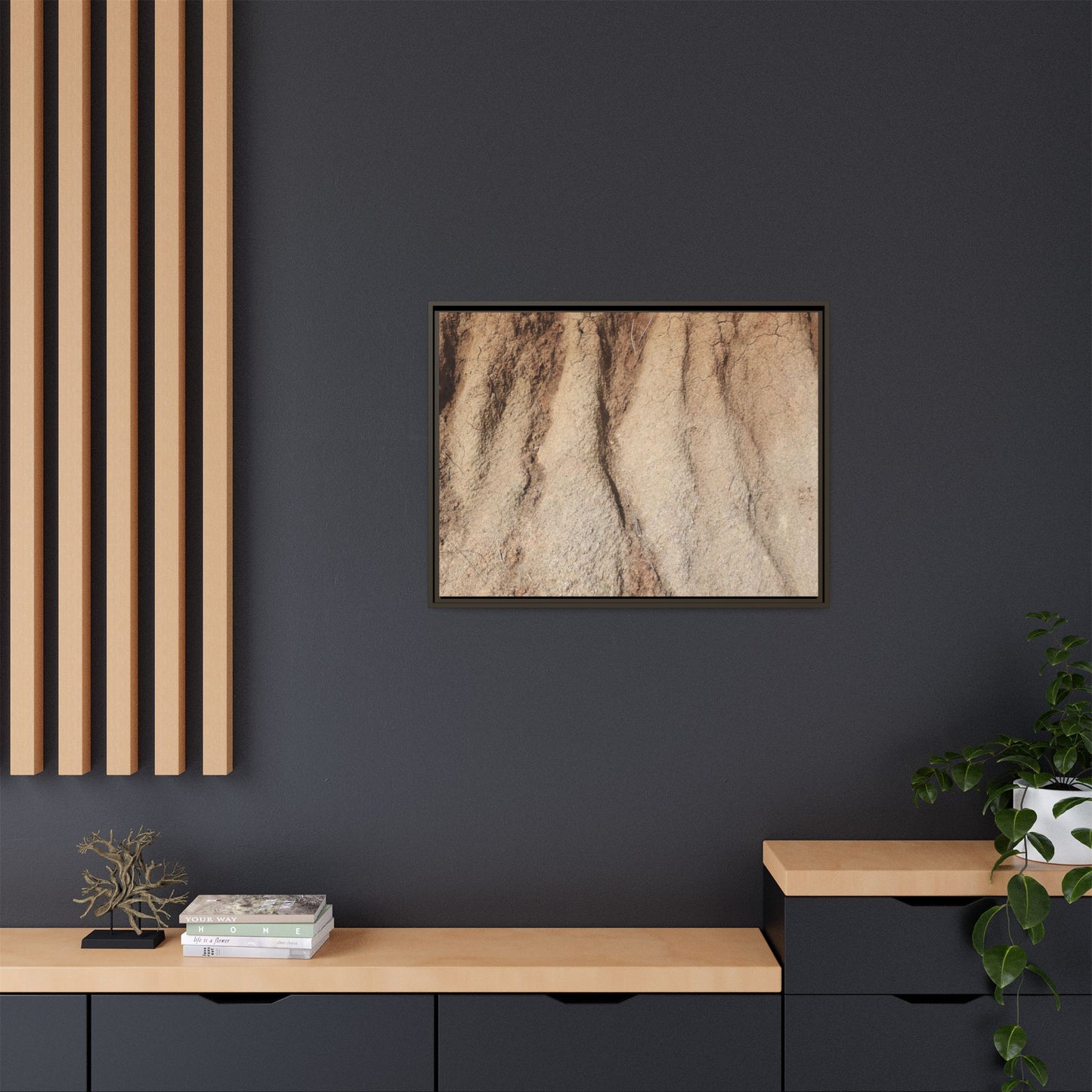Eroded Canyon Walls - Unique Stretched Canvas Wall Art
