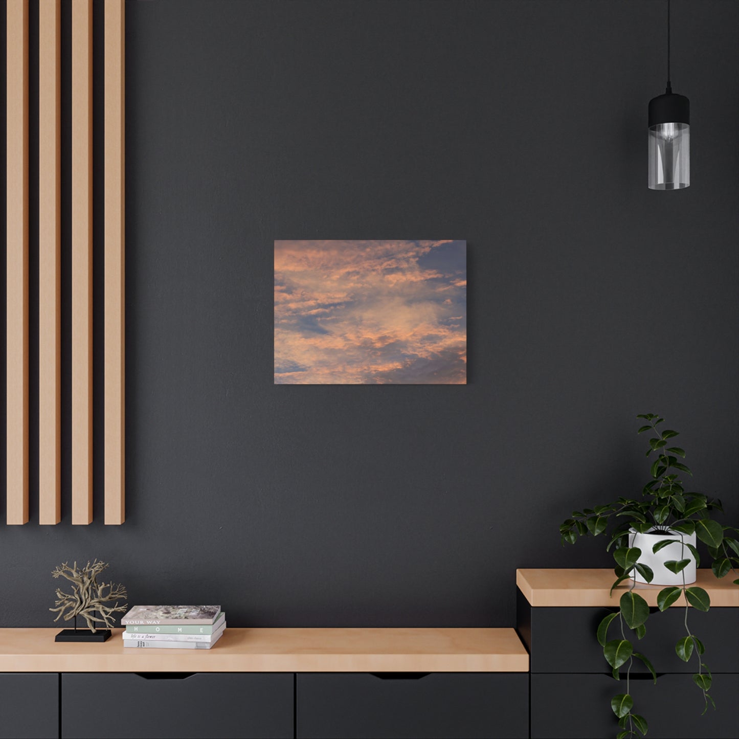 Sunset's Whispers - Unique Frameless Canvas Wall Art