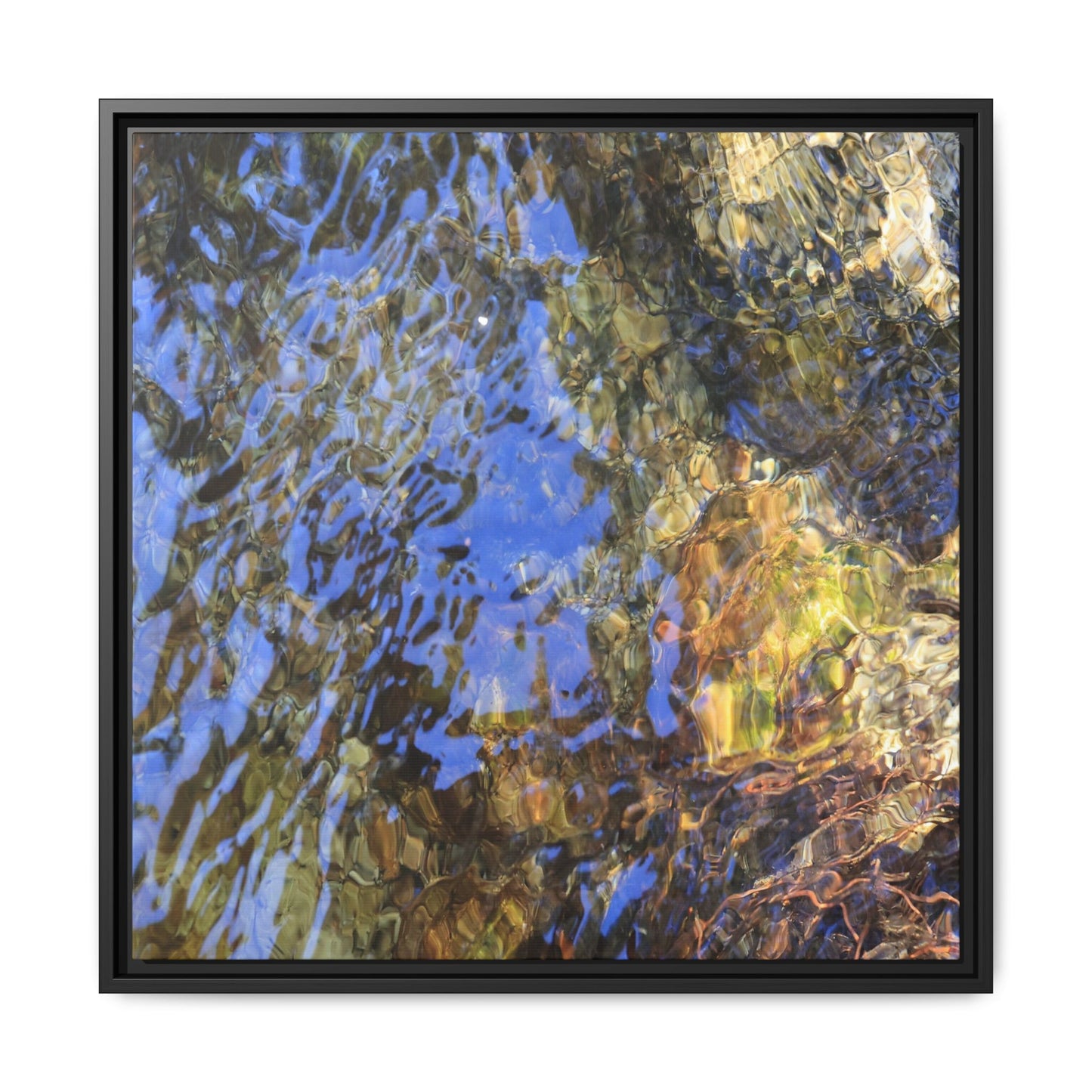 Watery Kaleidoscope - Unique Stretched Canvas Wall Art