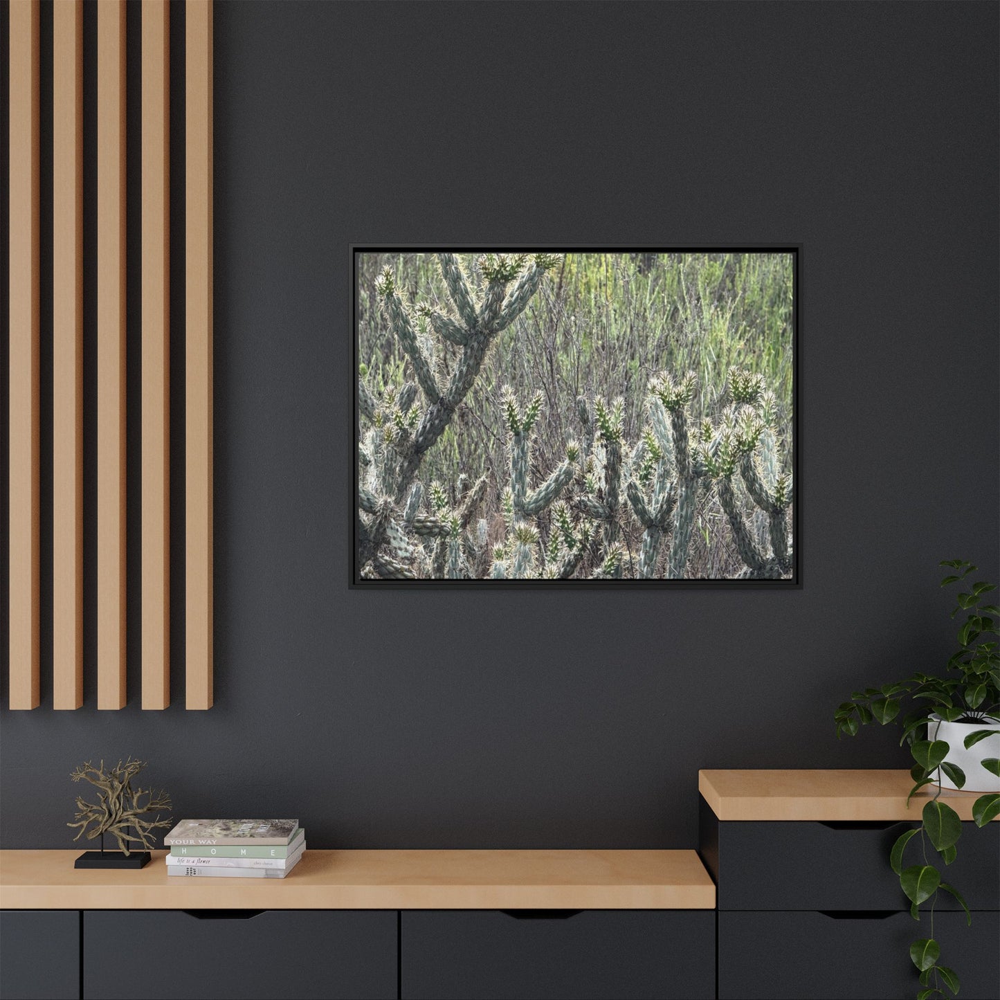 Prickly Paradise - Unique Stretched Canvas Wall Art