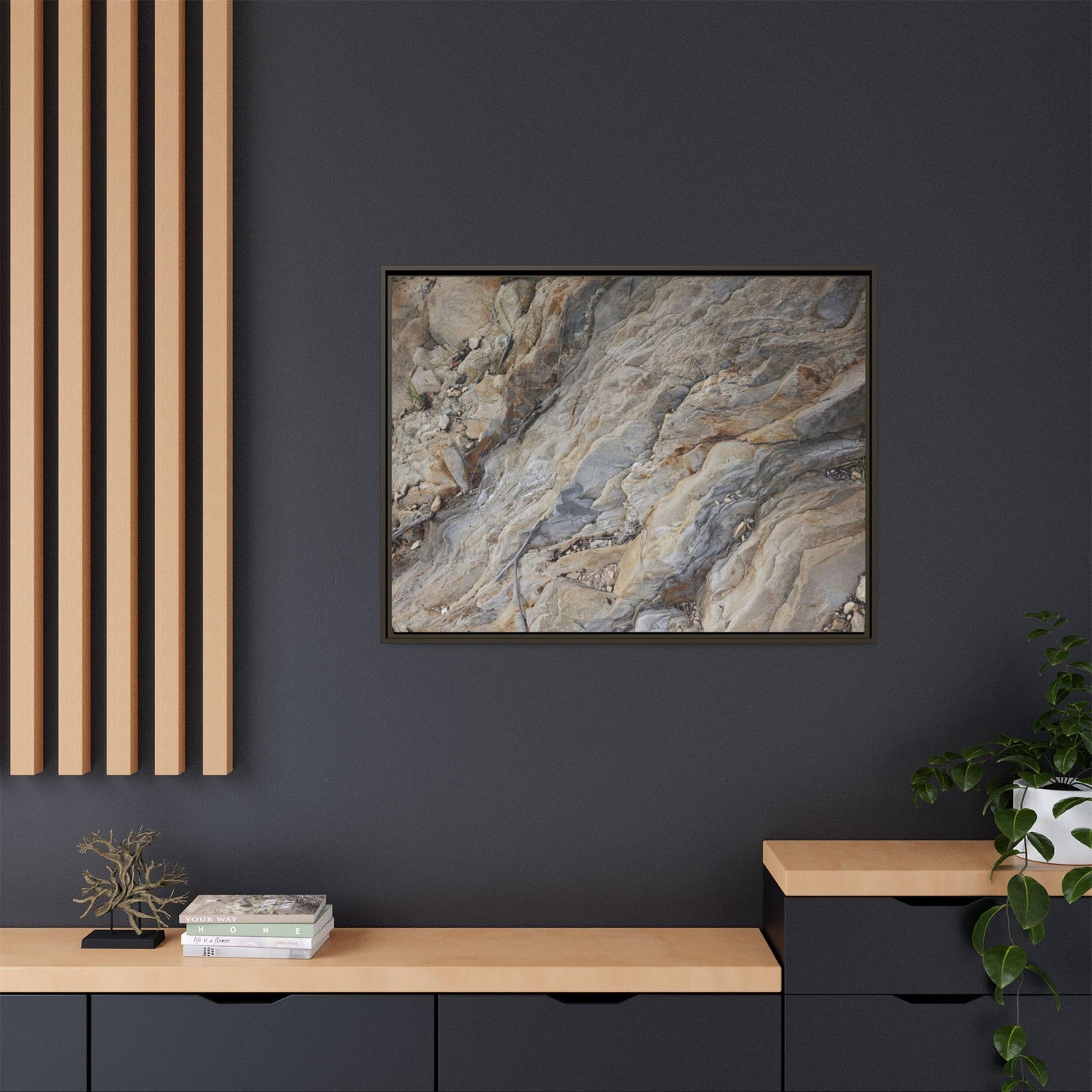 Layers of Earth's History - Unique Stretched Canvas Wall Art