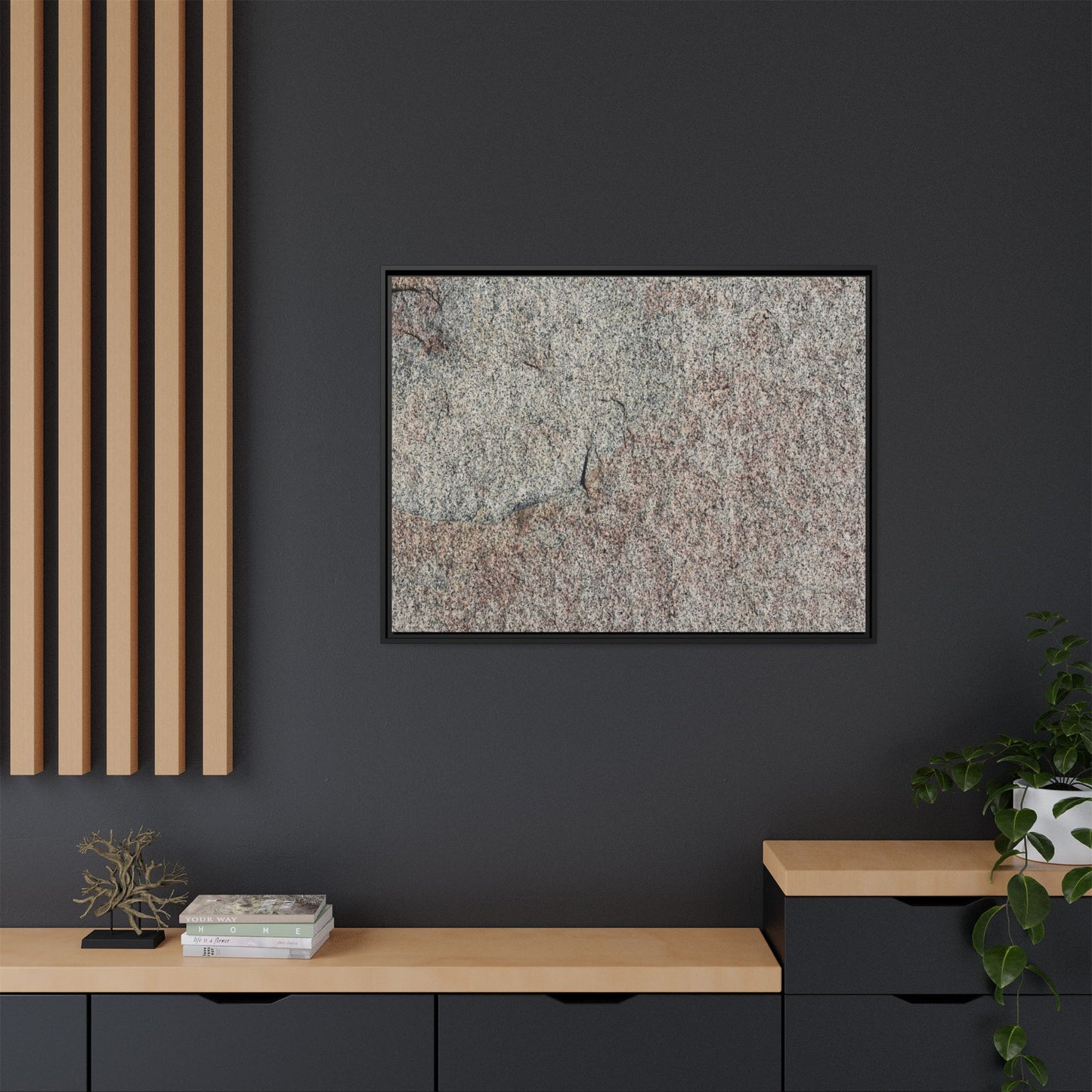 Fissured Stone - Unique Stretched Canvas Wall Art