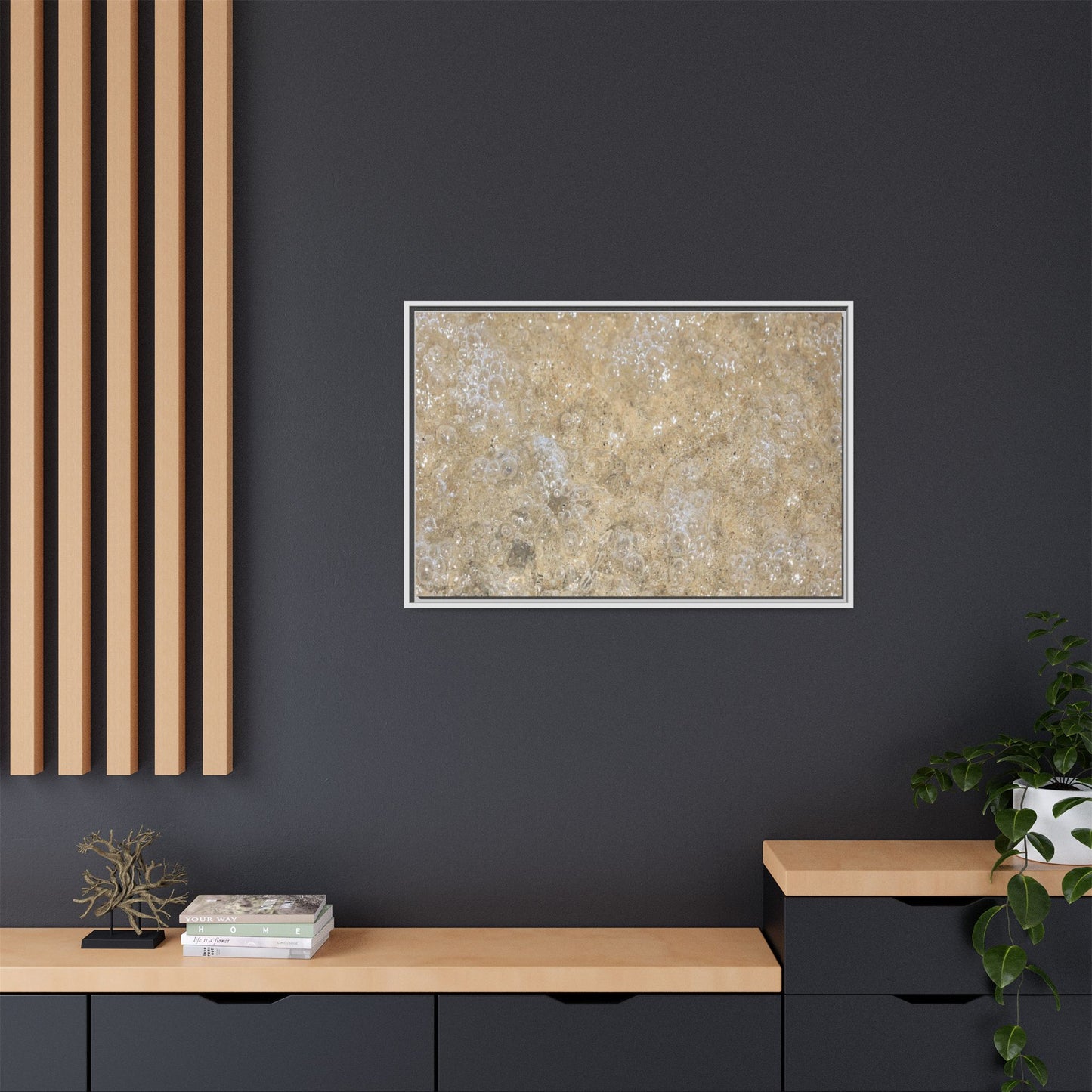 Bubbling Sand - Unique Stretched Canvas Wall Art