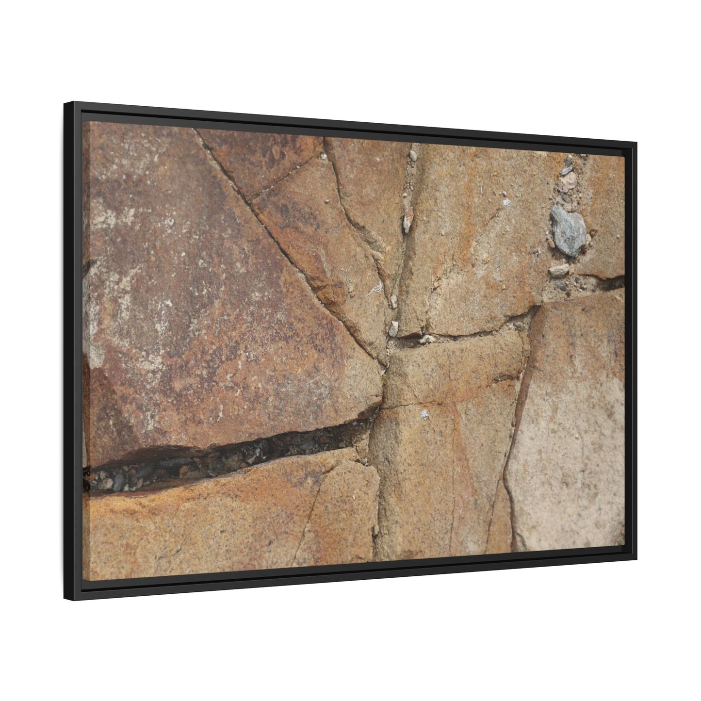 Rusty Crevices - Unique Stretched Canvas Wall Art
