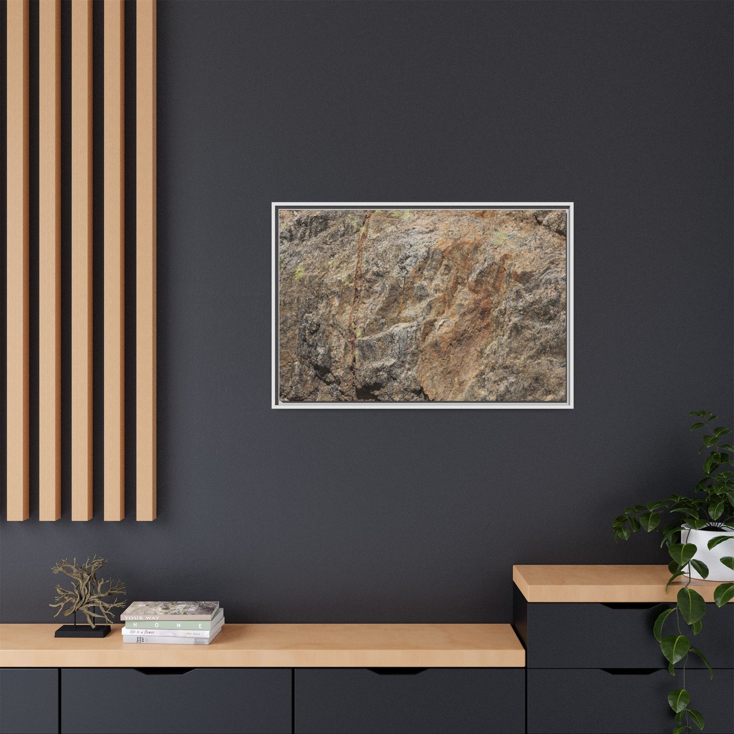 Weathered Rock Formation - Unique Stretched Canvas Wall Art