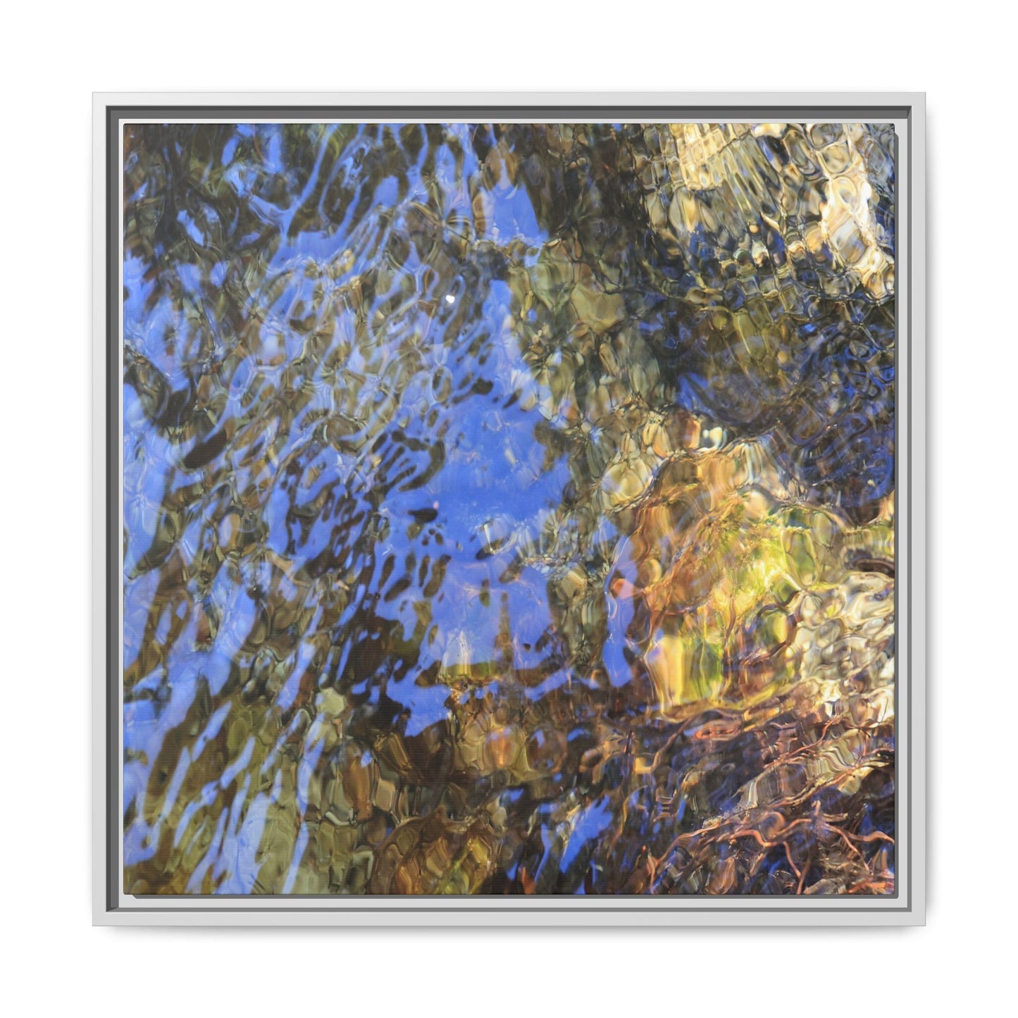Watery Kaleidoscope - Unique Stretched Canvas Wall Art