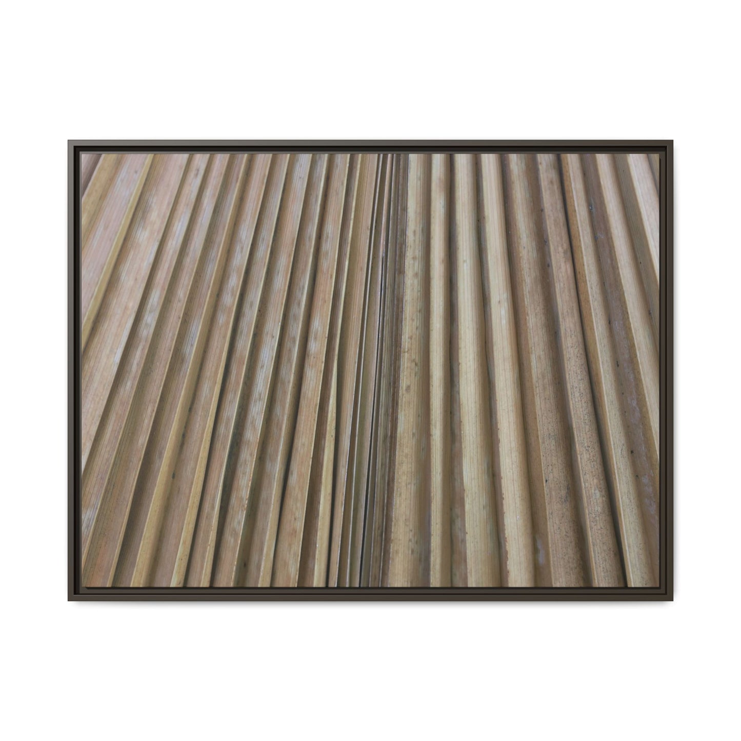Wooden Whispers - Unique Stretched Canvas Wall Art