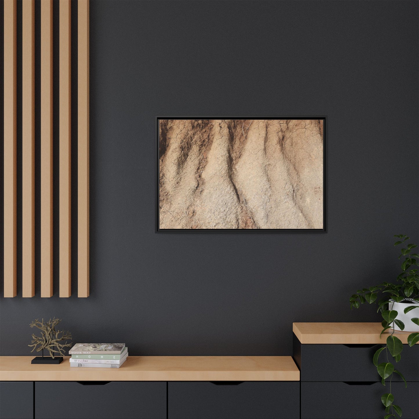Eroded Canyon Walls - Unique Stretched Canvas Wall Art