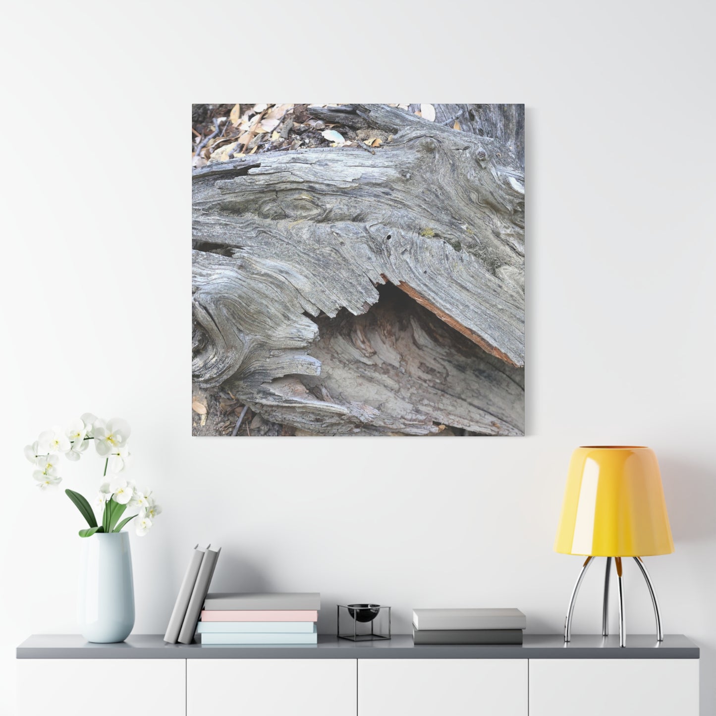 Whispers of Ancient Wood - Unique Frameless Canvas Wall Art