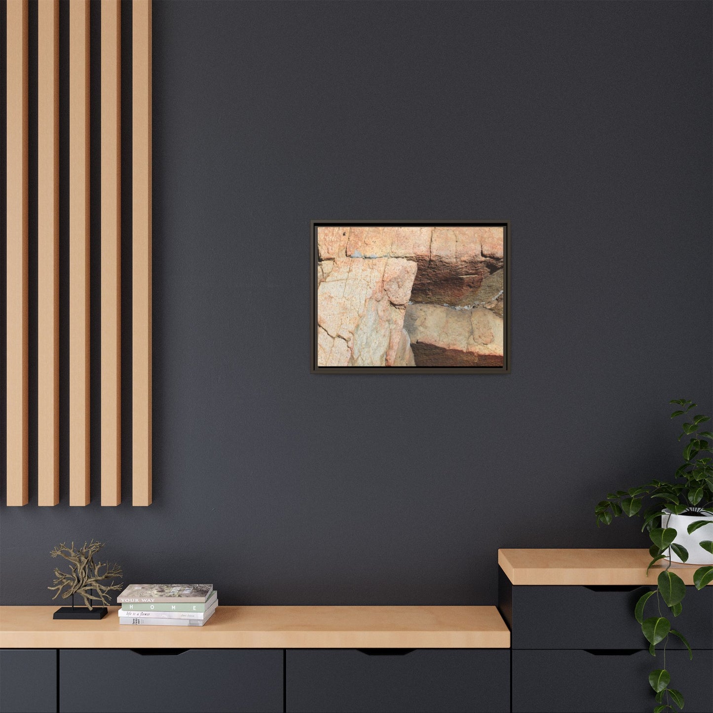 Fractured Stone - Unique Stretched Canvas Wall Art